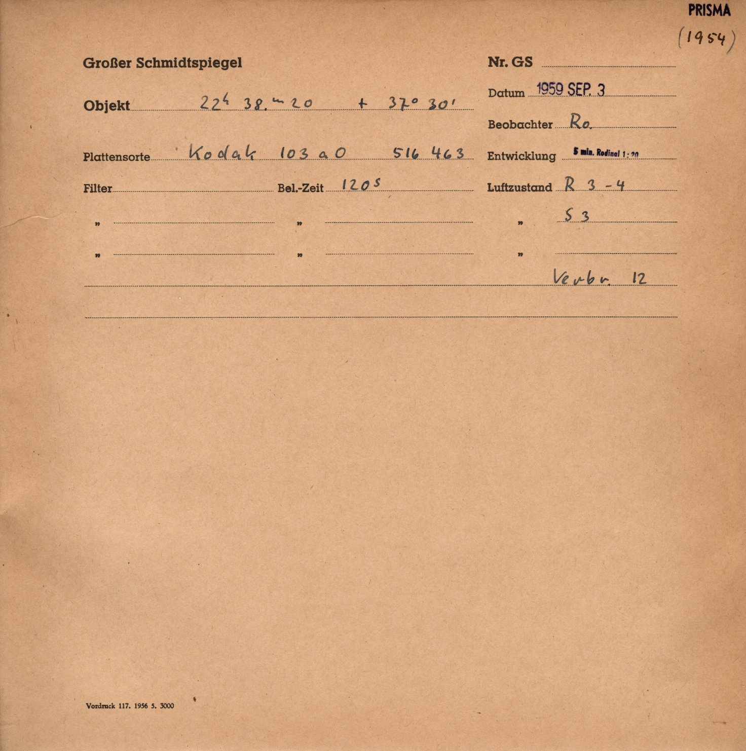 Plattenhuelle GS01954