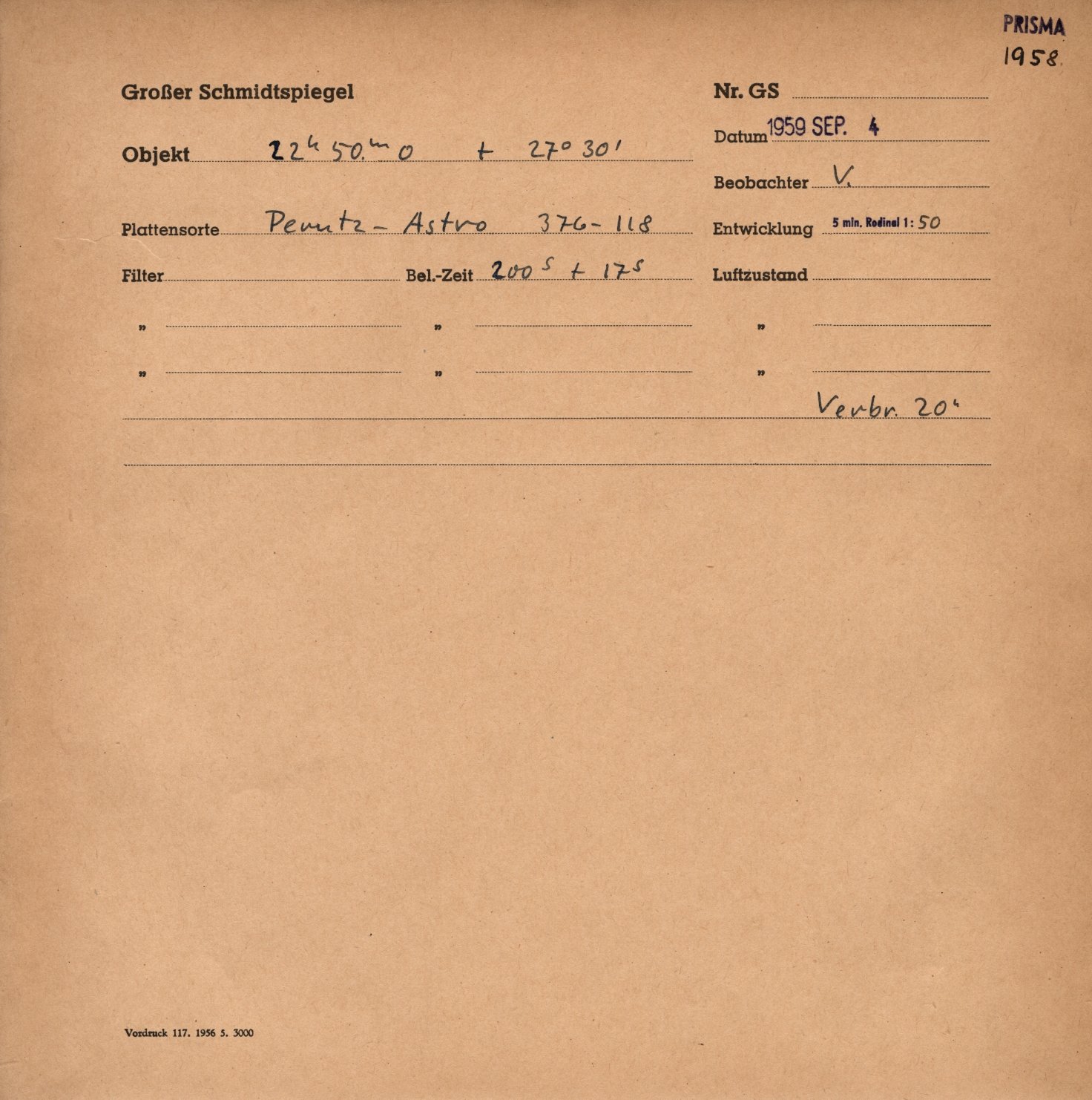 Plattenhuelle GS01958