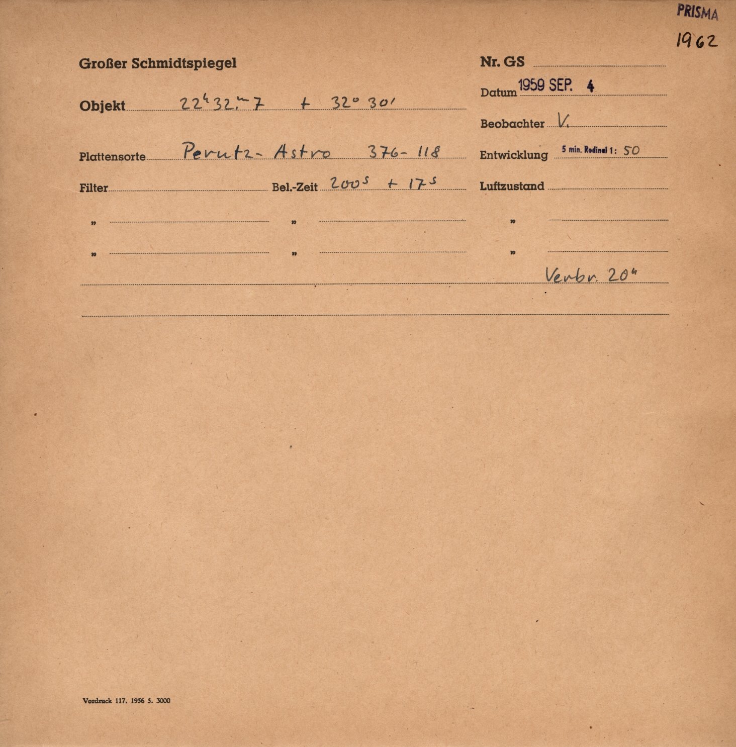 Plattenhuelle GS01962