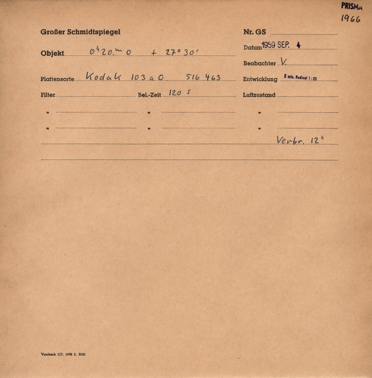 Plattenhuelle GS01966