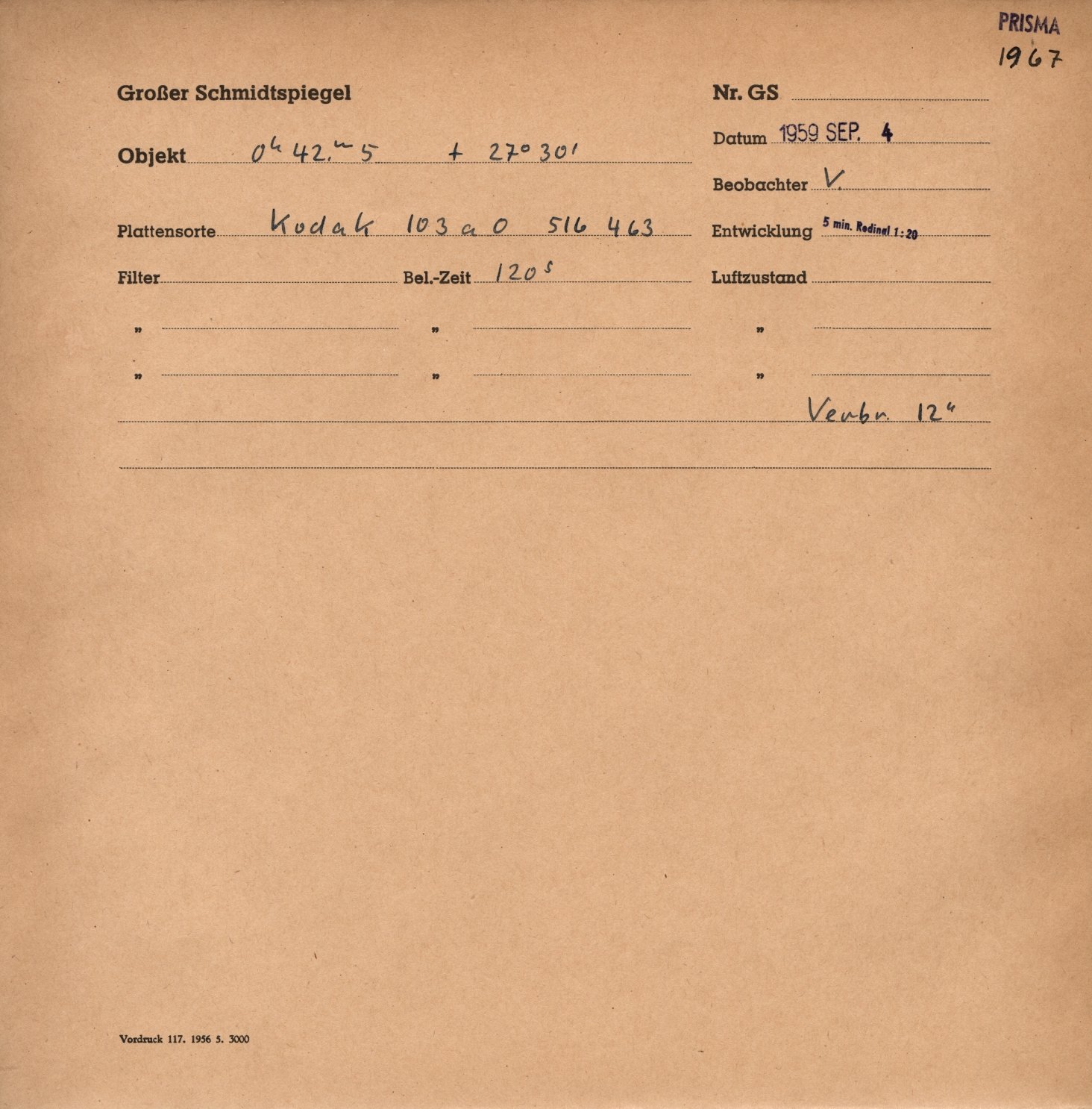 Plattenhuelle GS01967