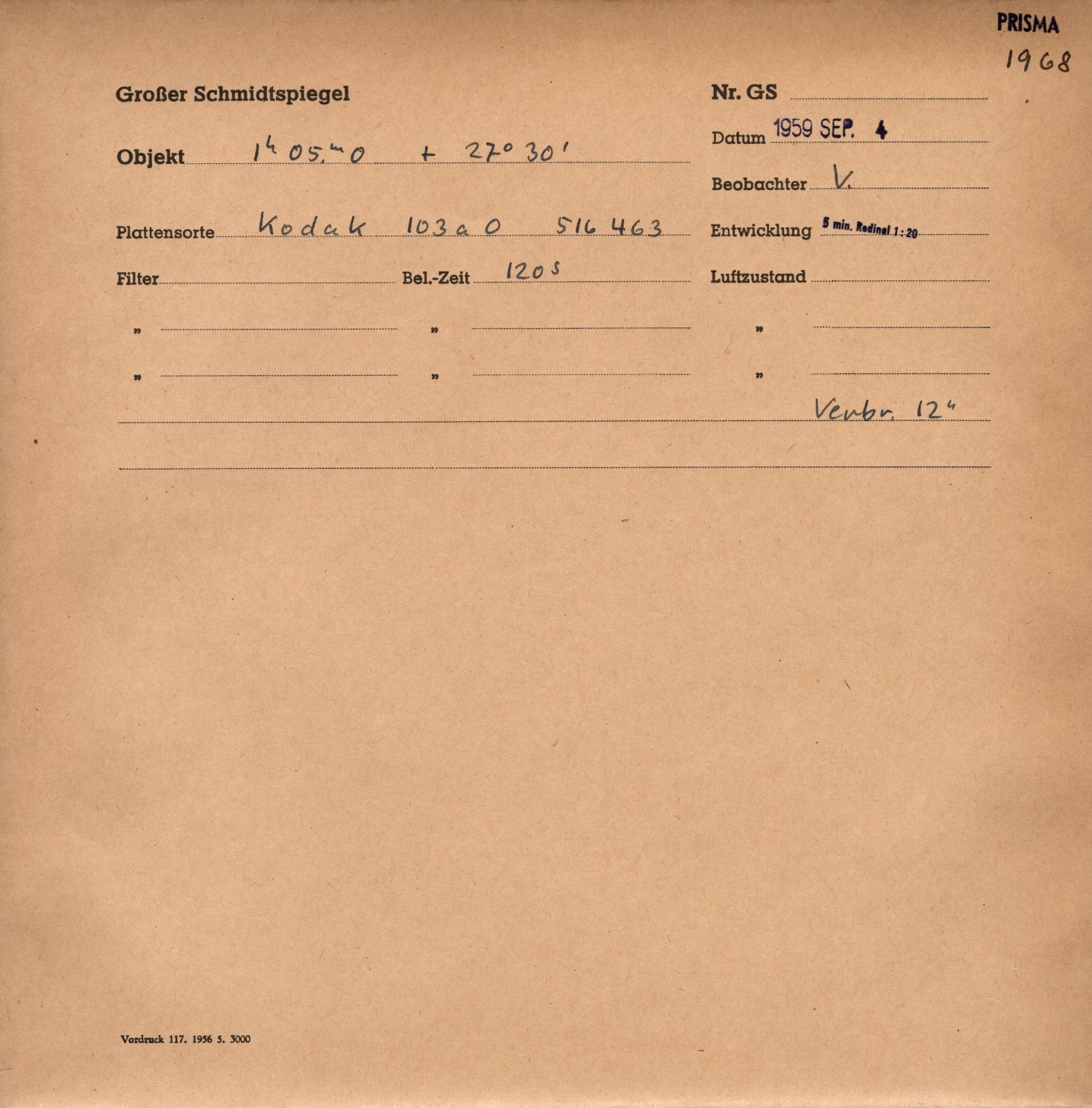 Plattenhuelle GS01968