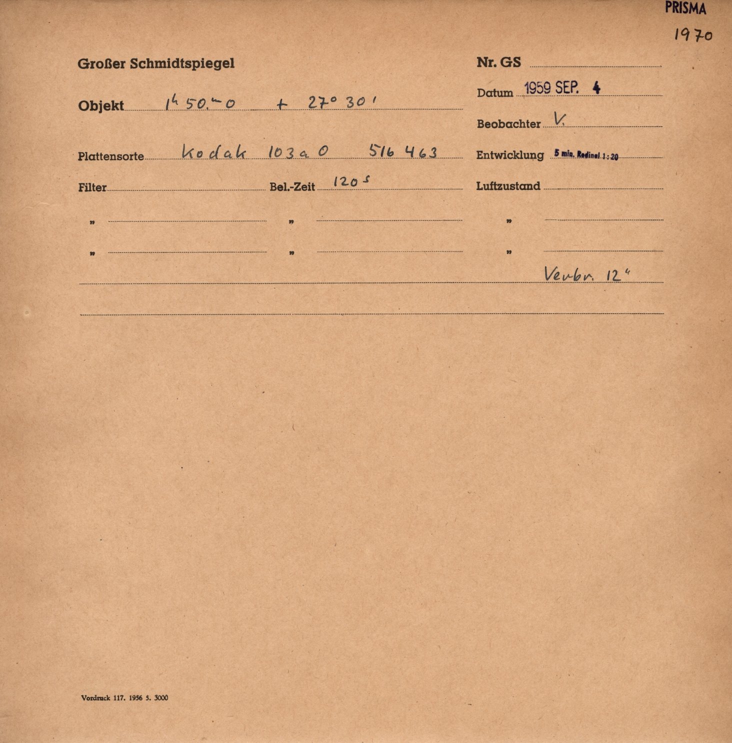 Plattenhuelle GS01970