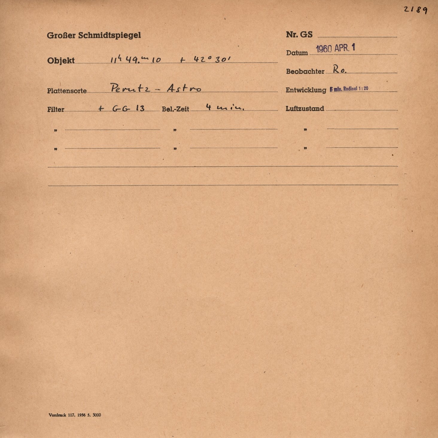 Plattenhuelle GS02189