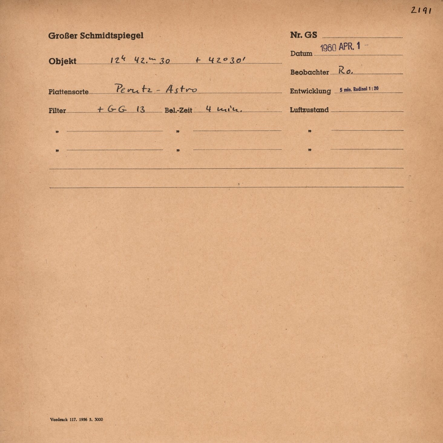 Plattenhuelle GS02191