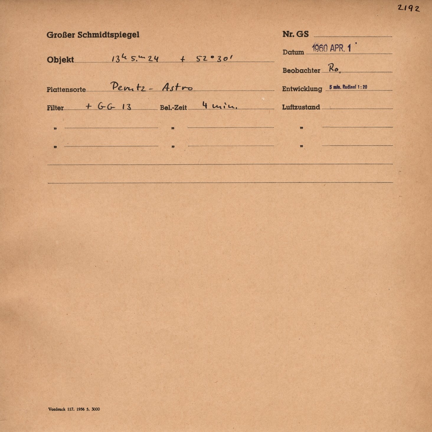 Plattenhuelle GS02192