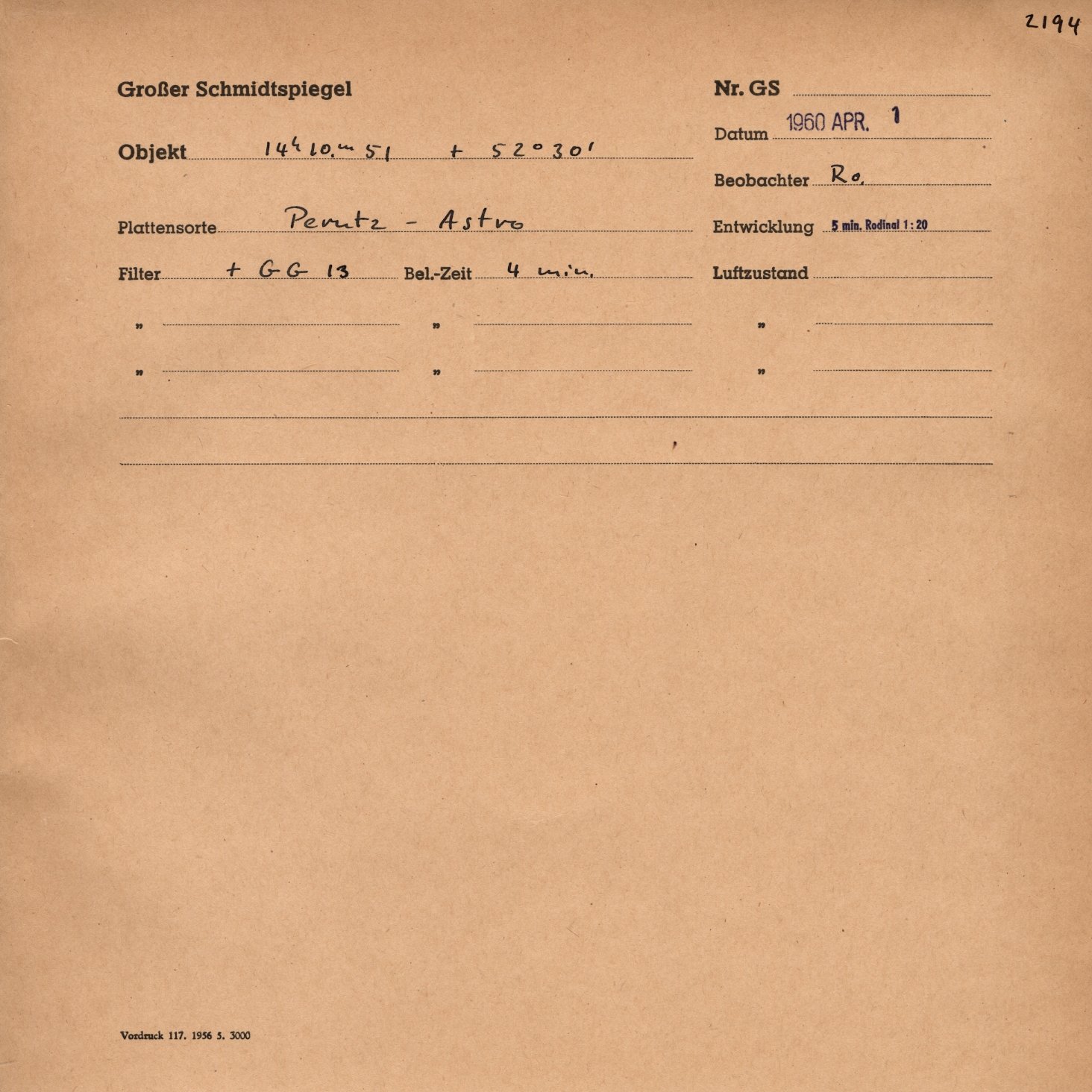 Plattenhuelle GS02194