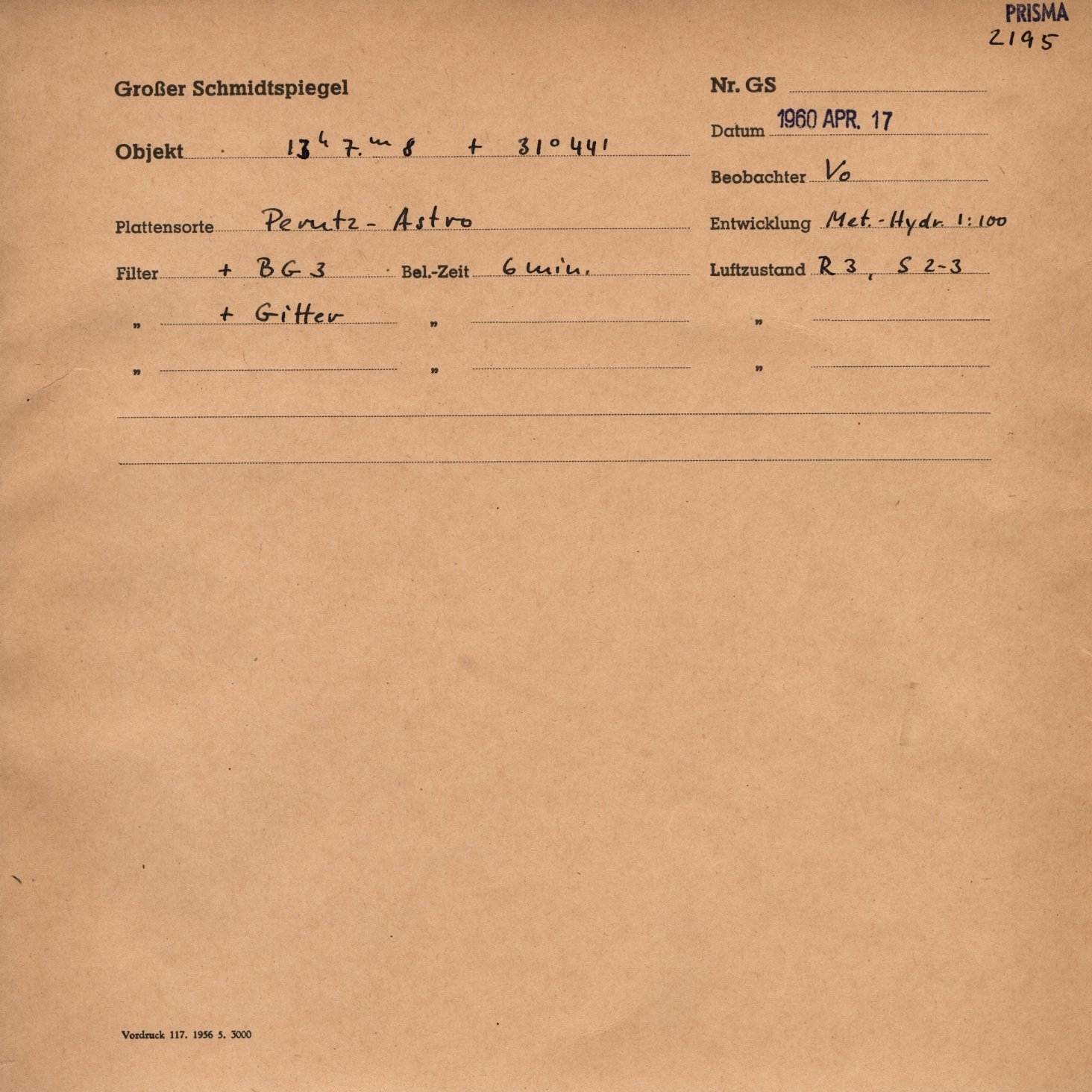 Plattenhuelle GS02195