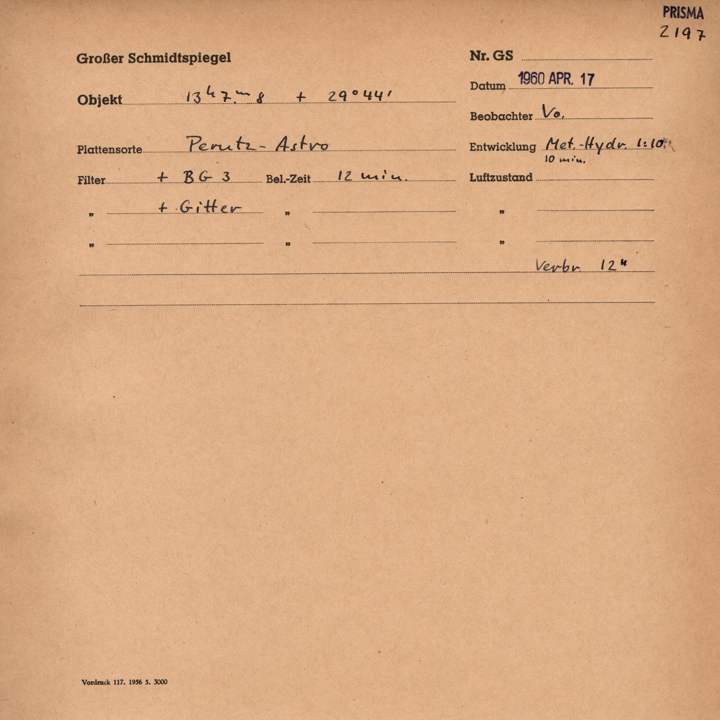 Plattenhuelle GS02197