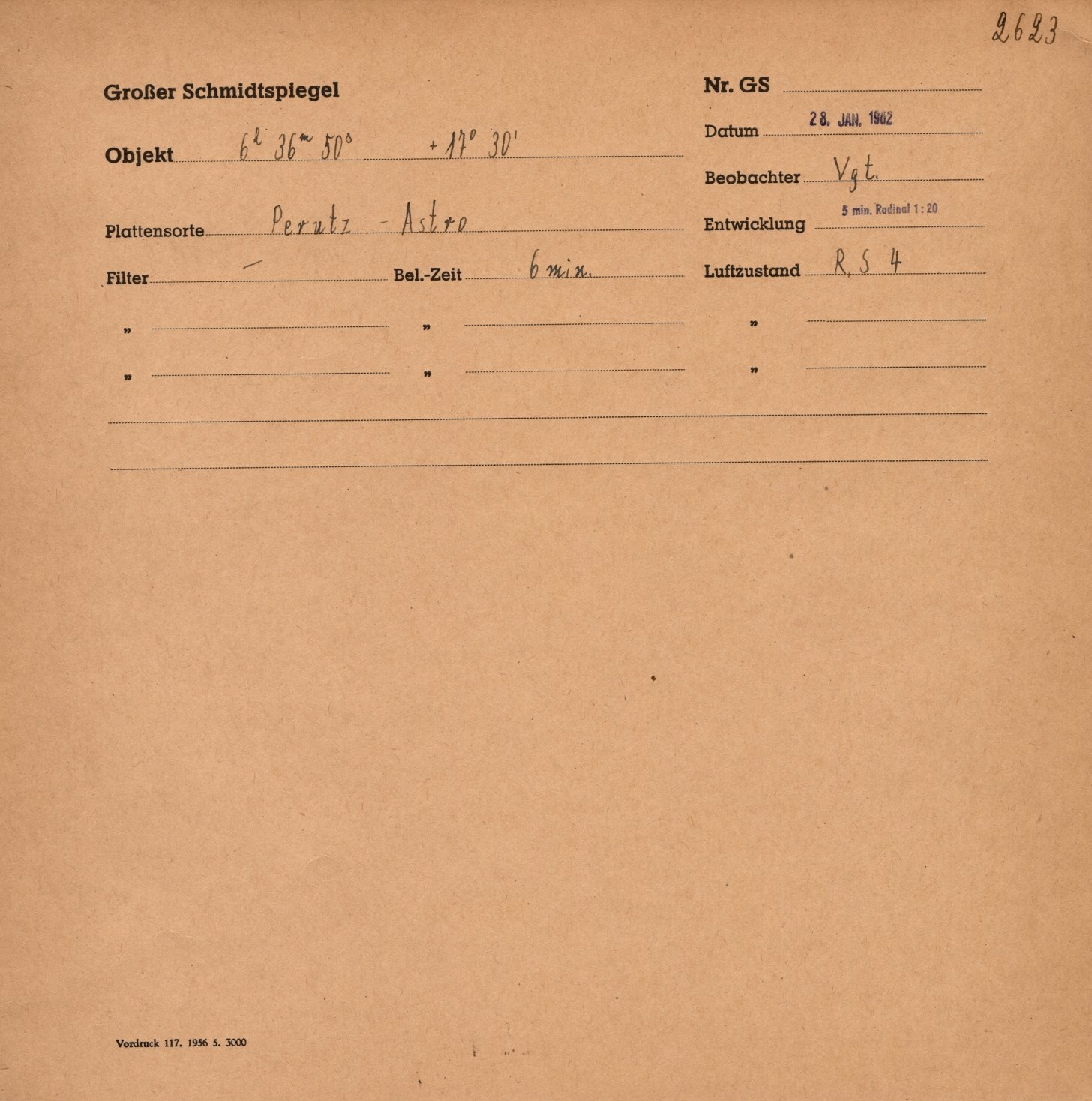 Plattenhuelle GS02623