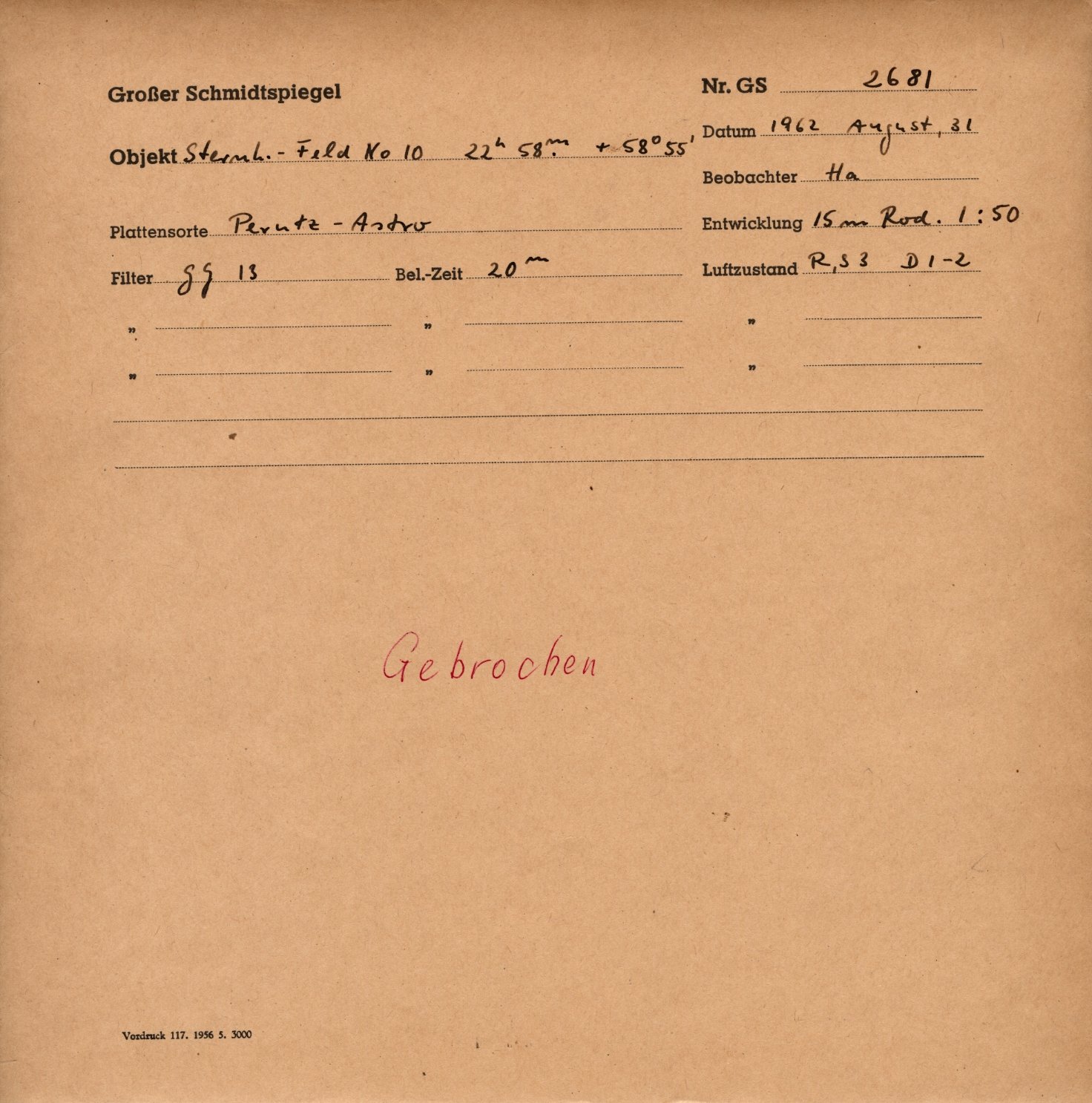 Plattenhuelle GS02681
