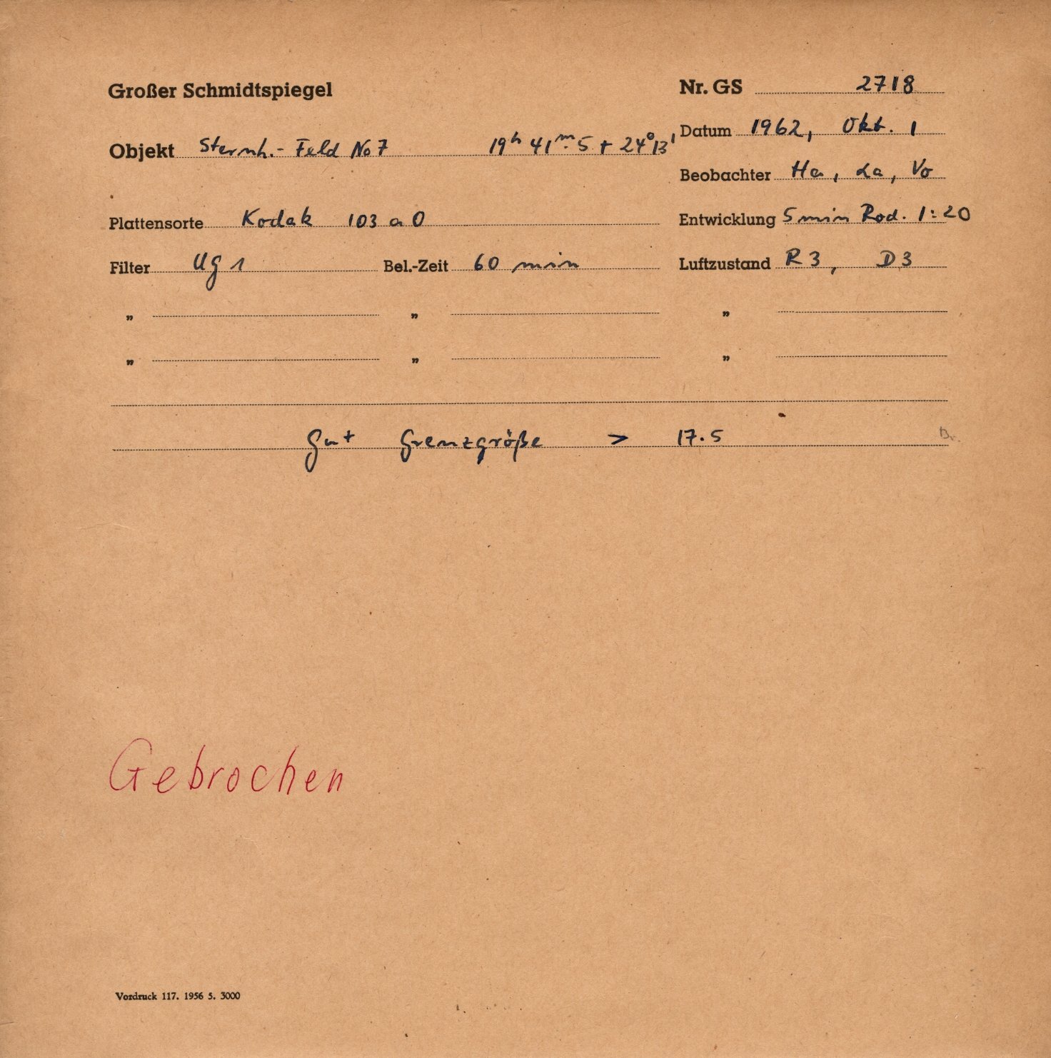 Plattenhuelle GS02718