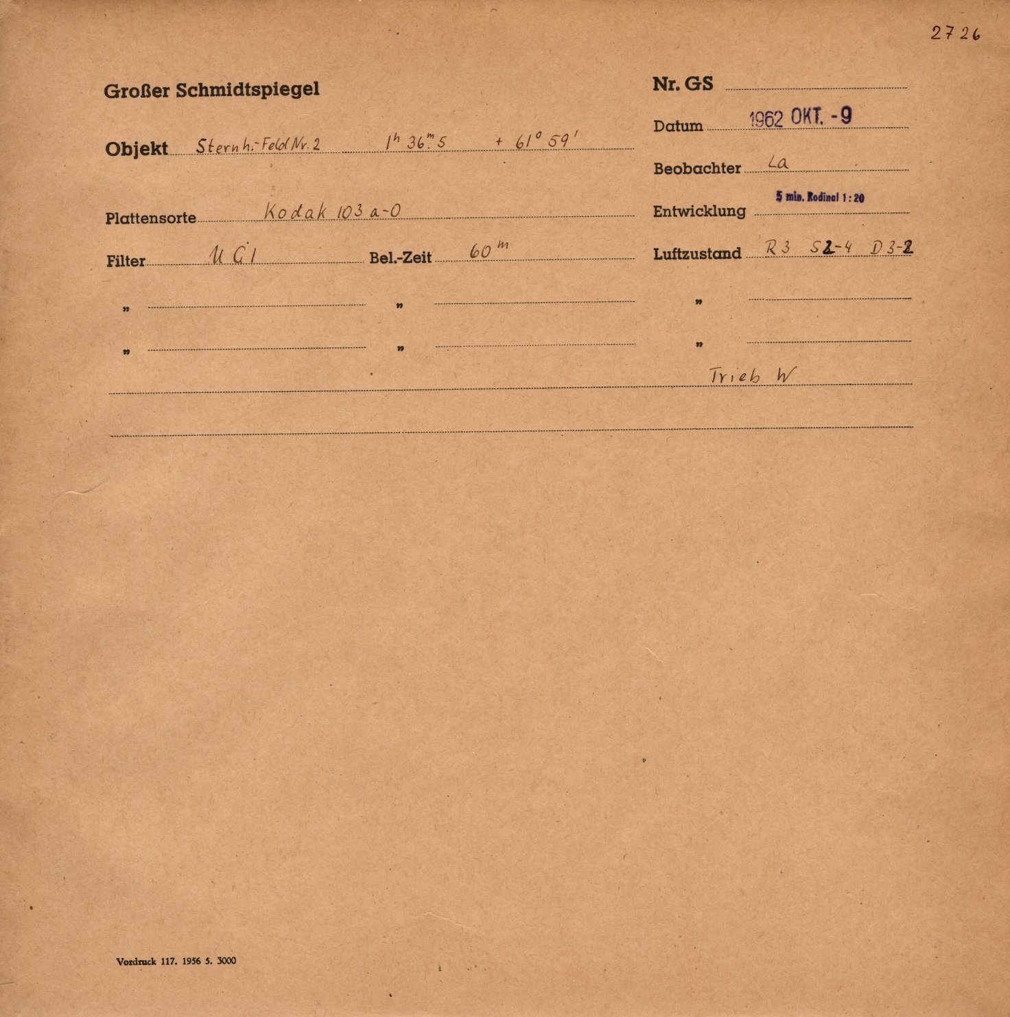 Plattenhuelle GS02726