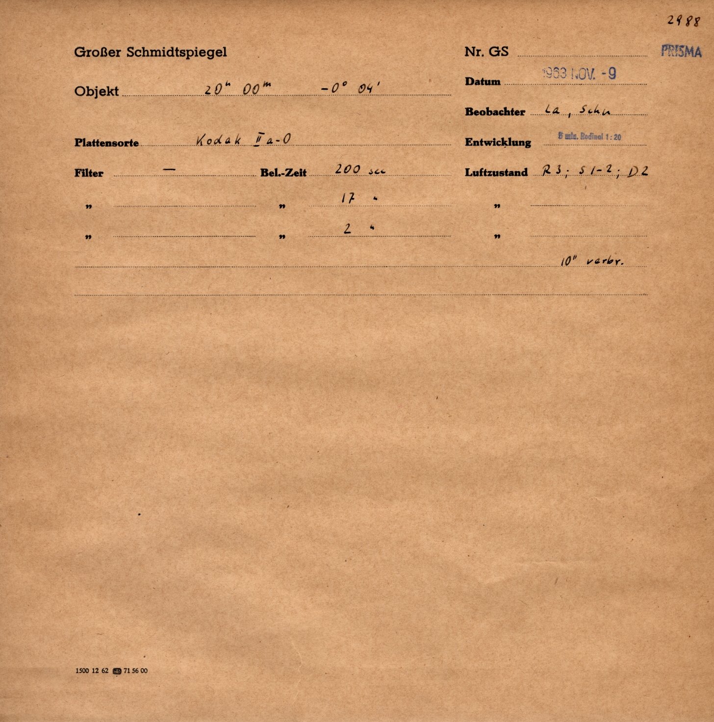 Plattenhuelle GS02988