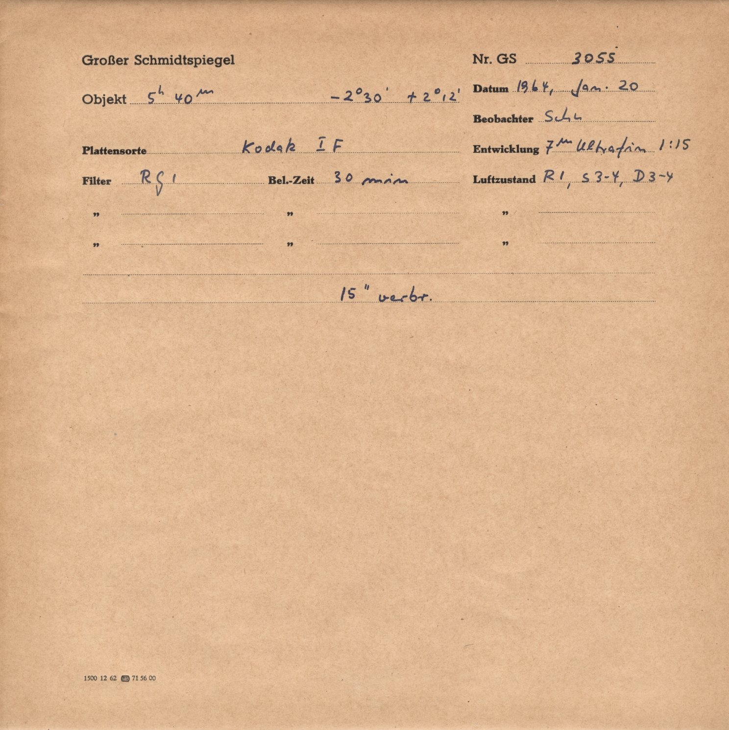 Plattenhuelle GS03055
