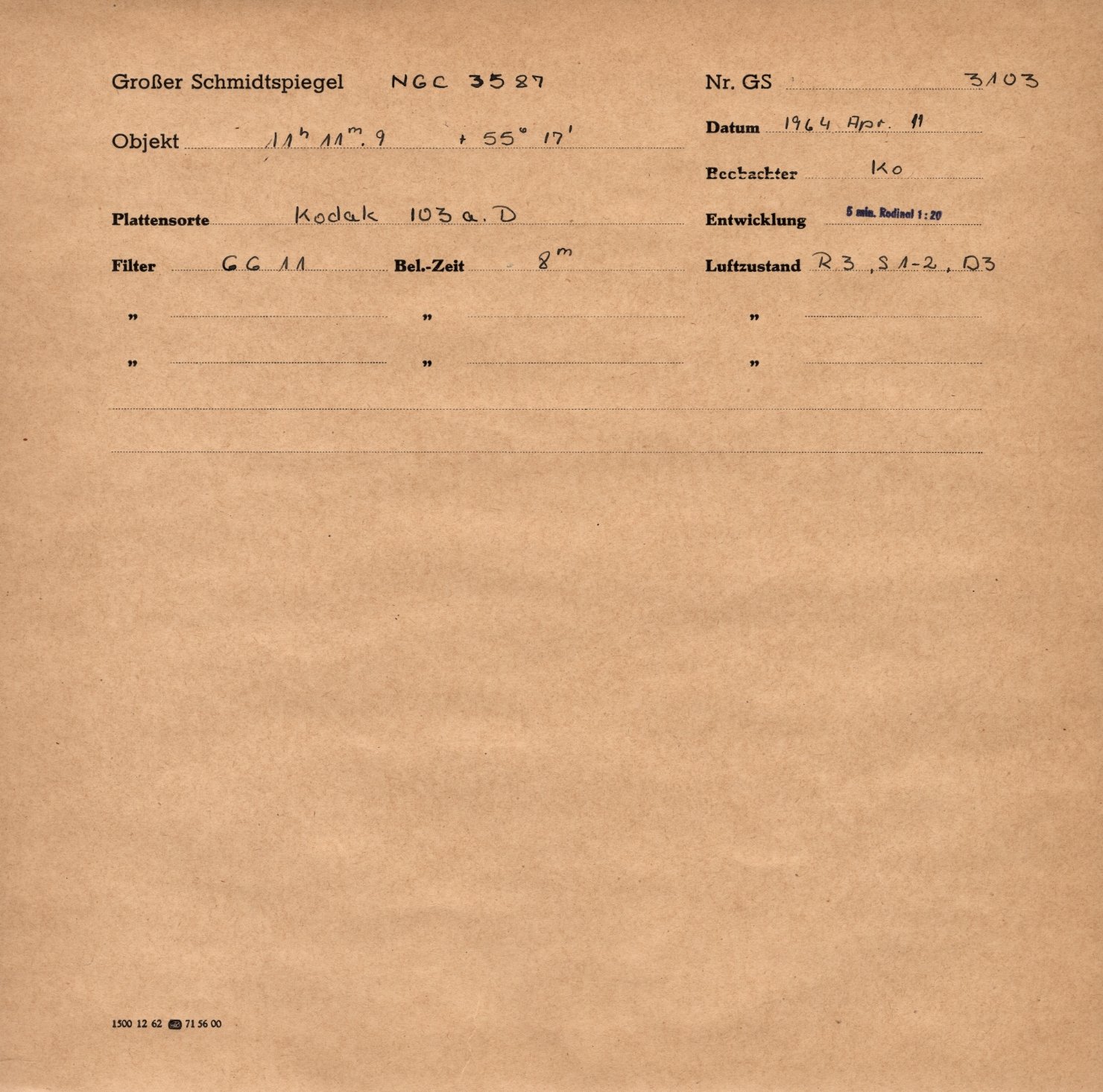 Plattenhuelle GS03103