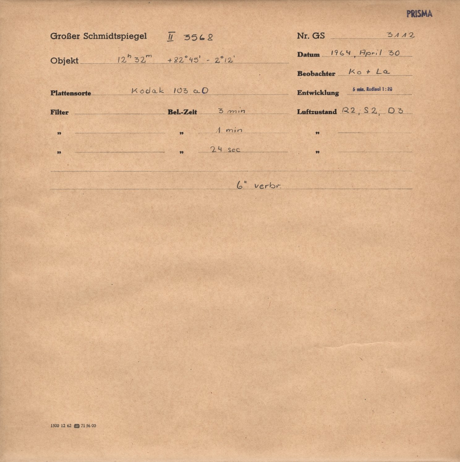 Plattenhuelle GS03112