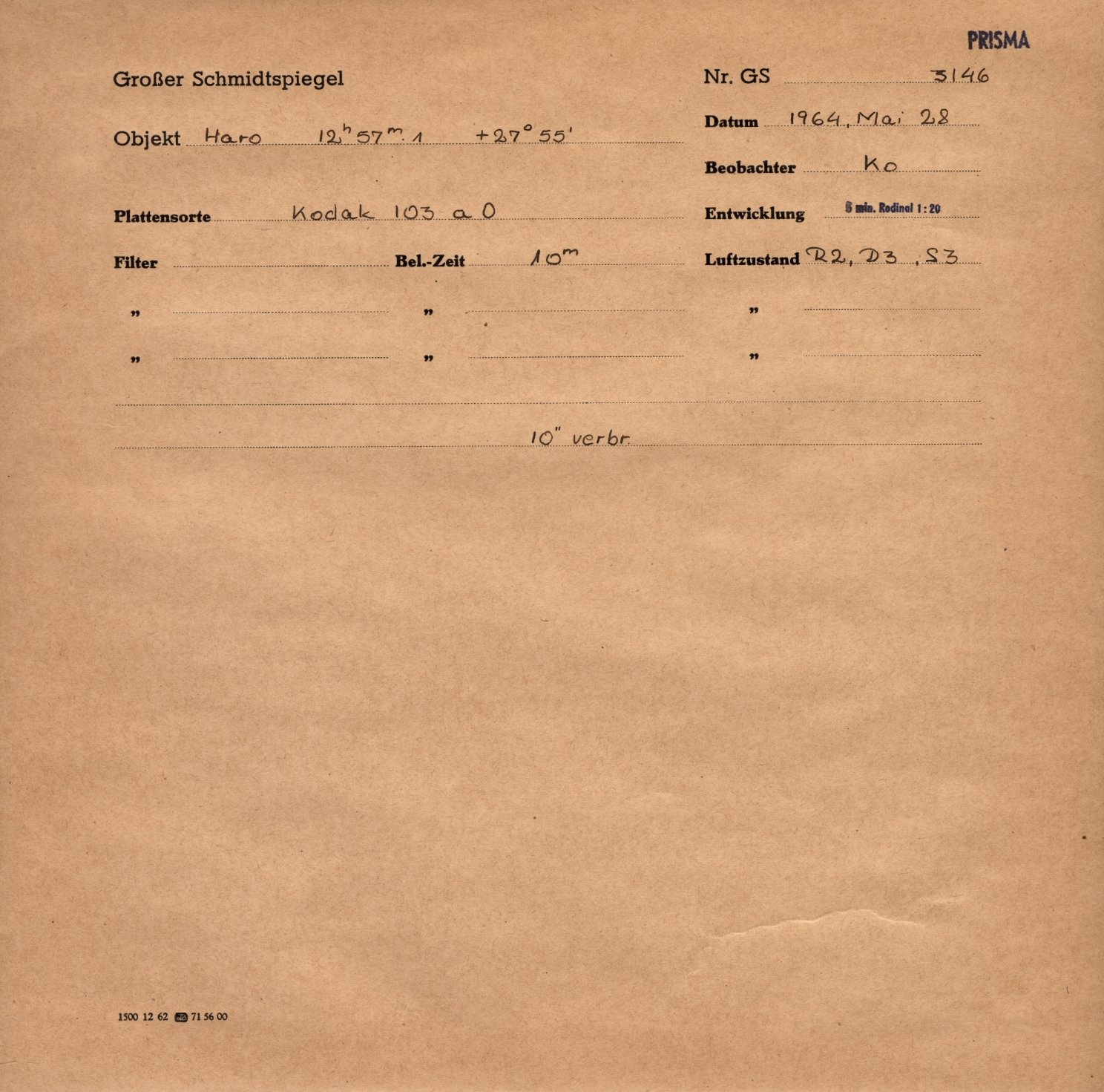 Plattenhuelle GS03146