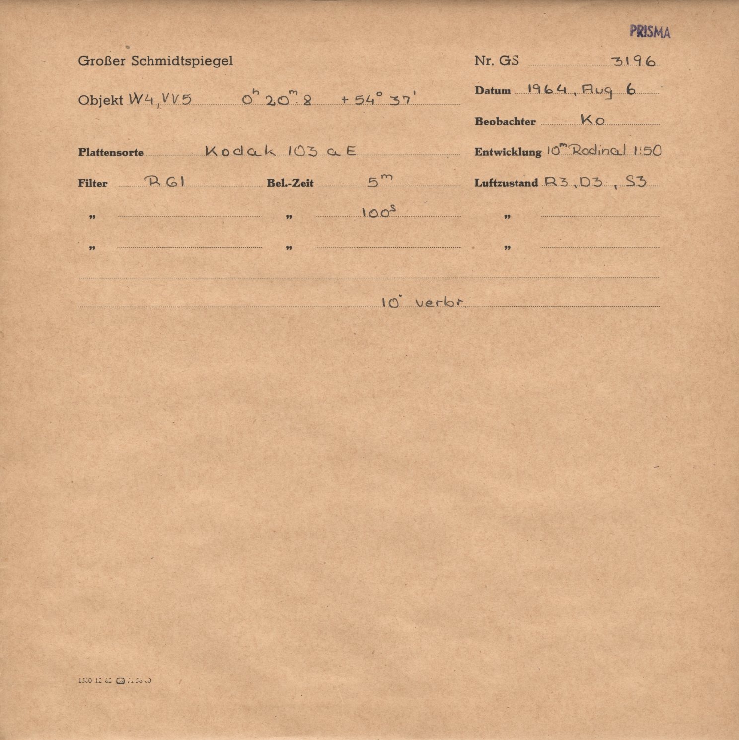 Plattenhuelle GS03196