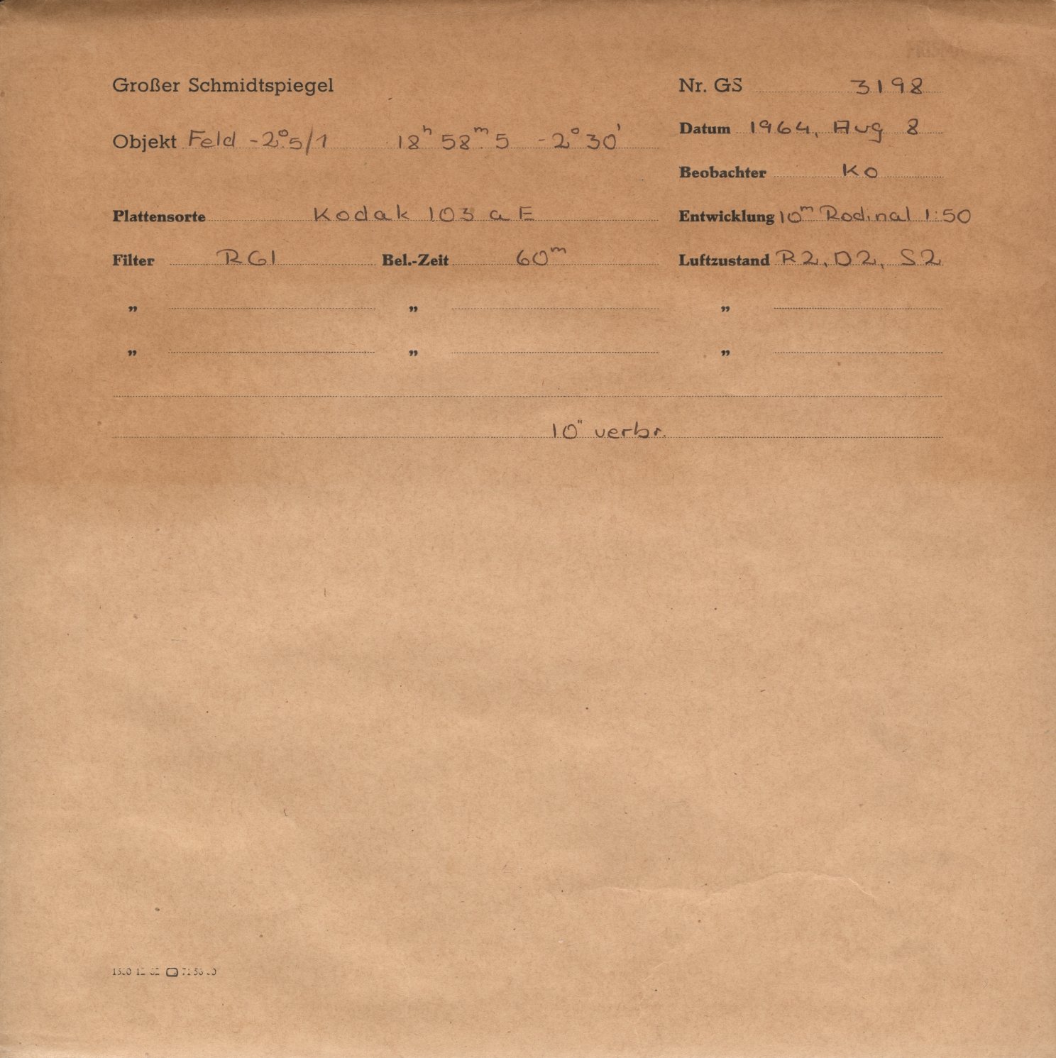 Plattenhuelle GS03198