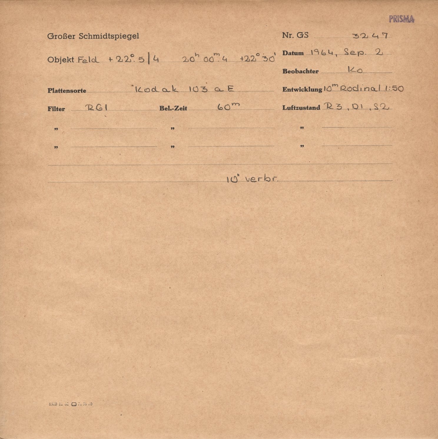 Plattenhuelle GS03247
