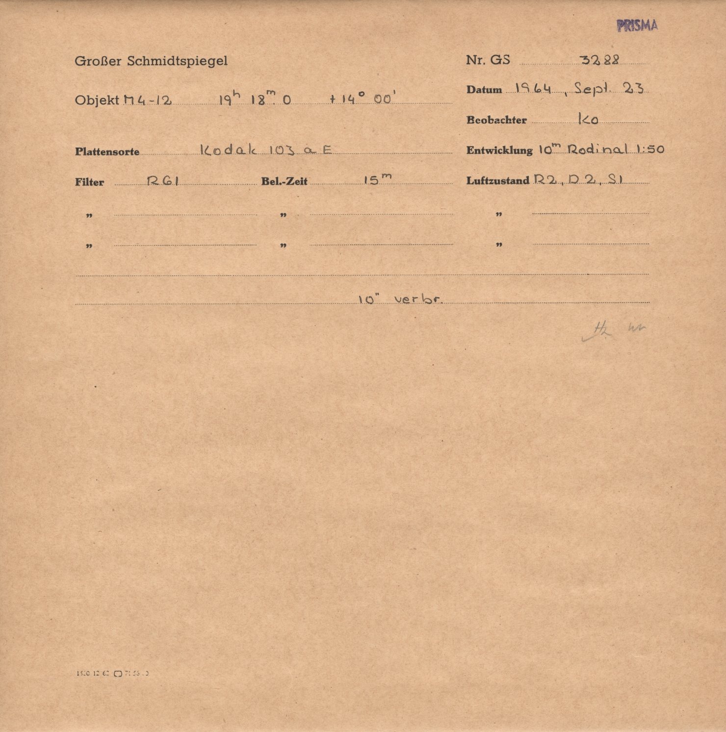 Plattenhuelle GS03288