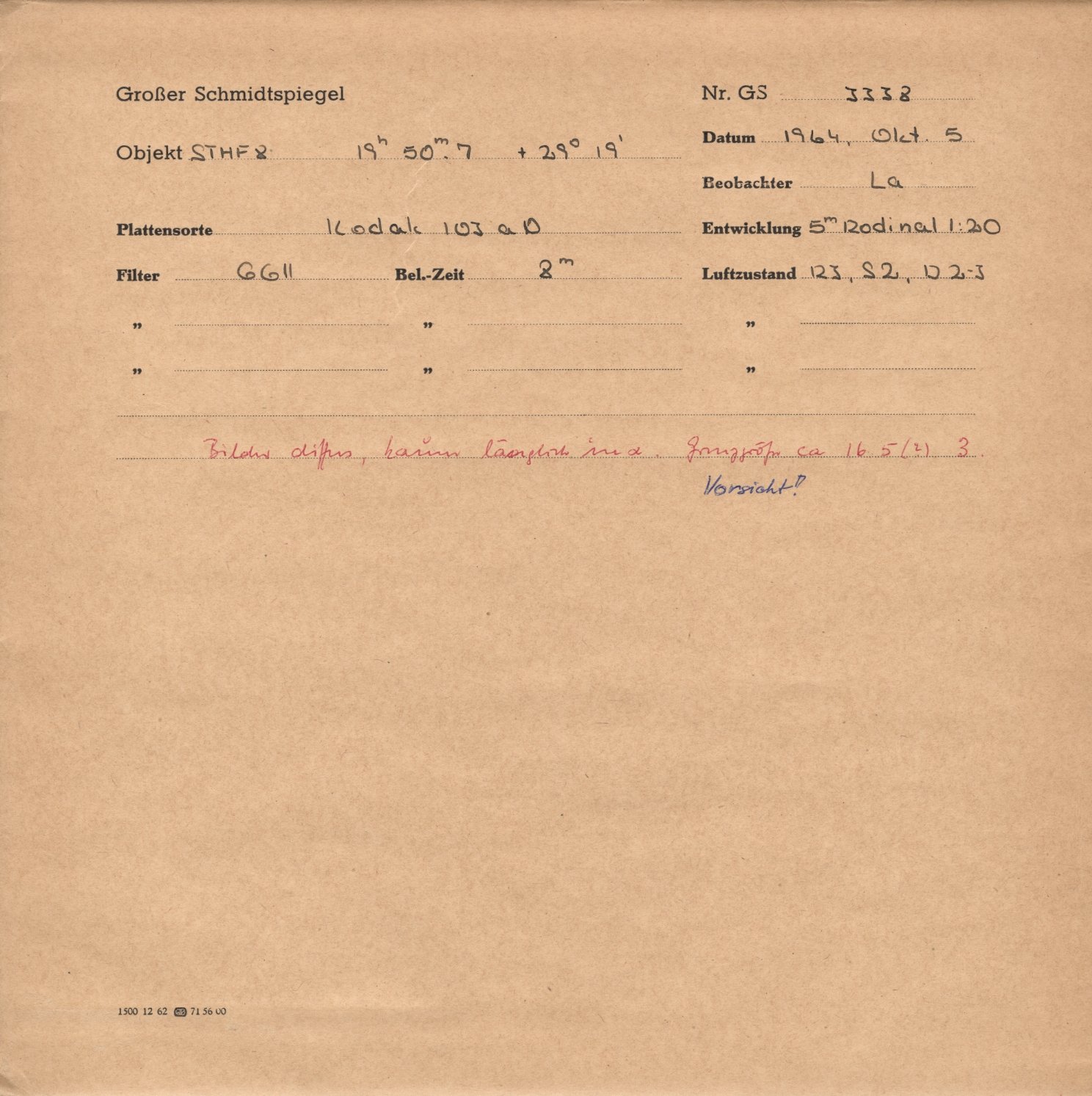 Plattenhuelle GS03338