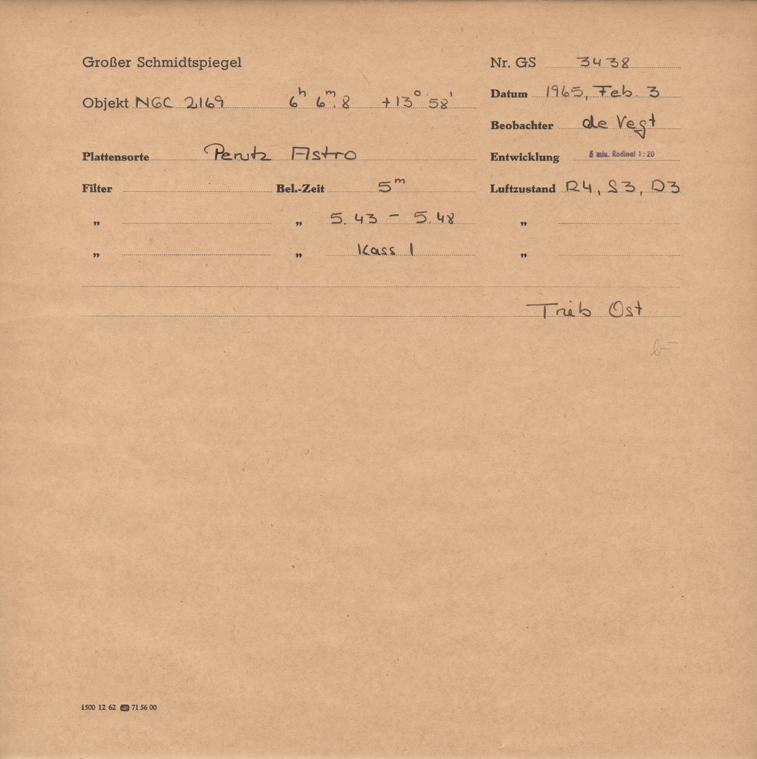 Plattenhuelle GS03438
