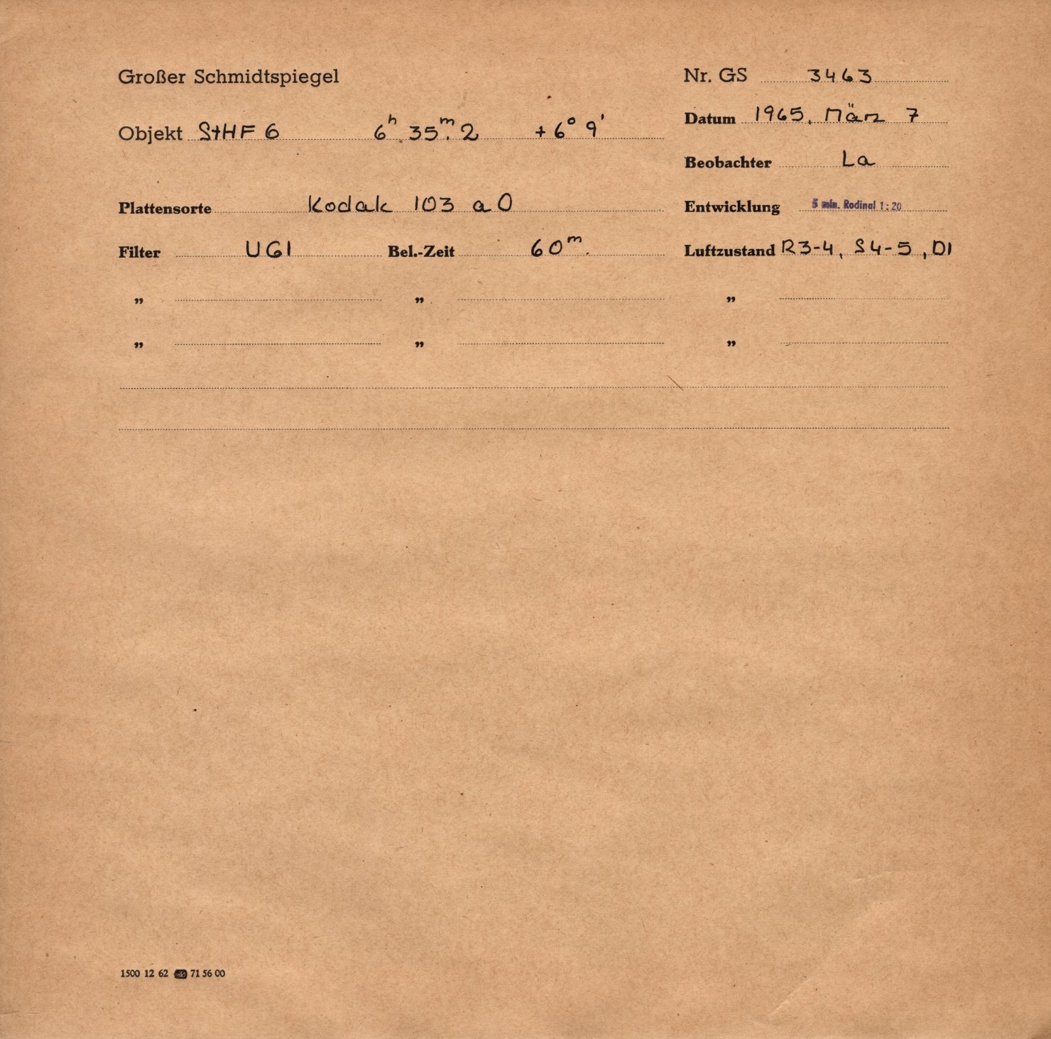 Plattenhuelle GS03463