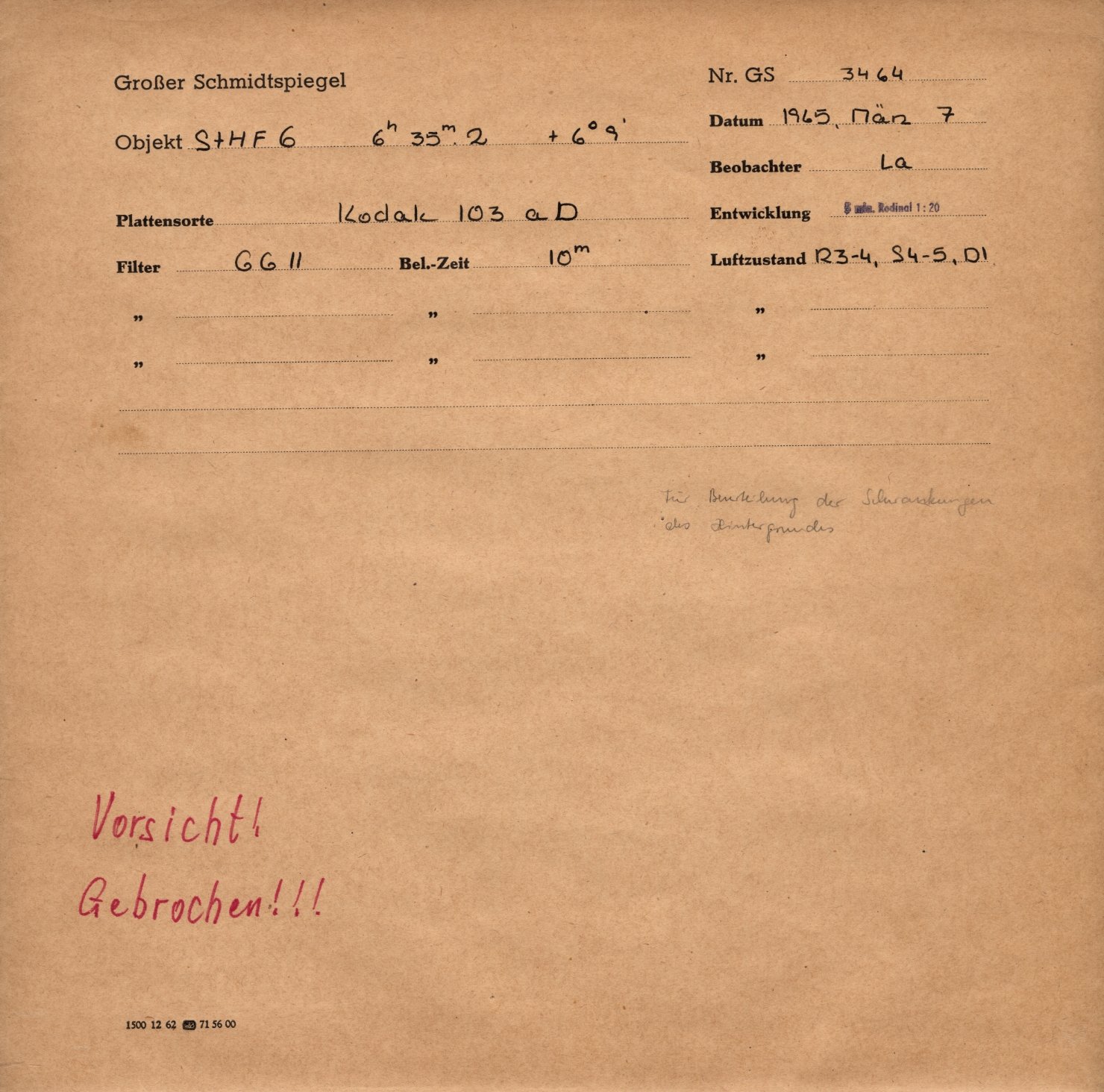Plattenhuelle GS03464
