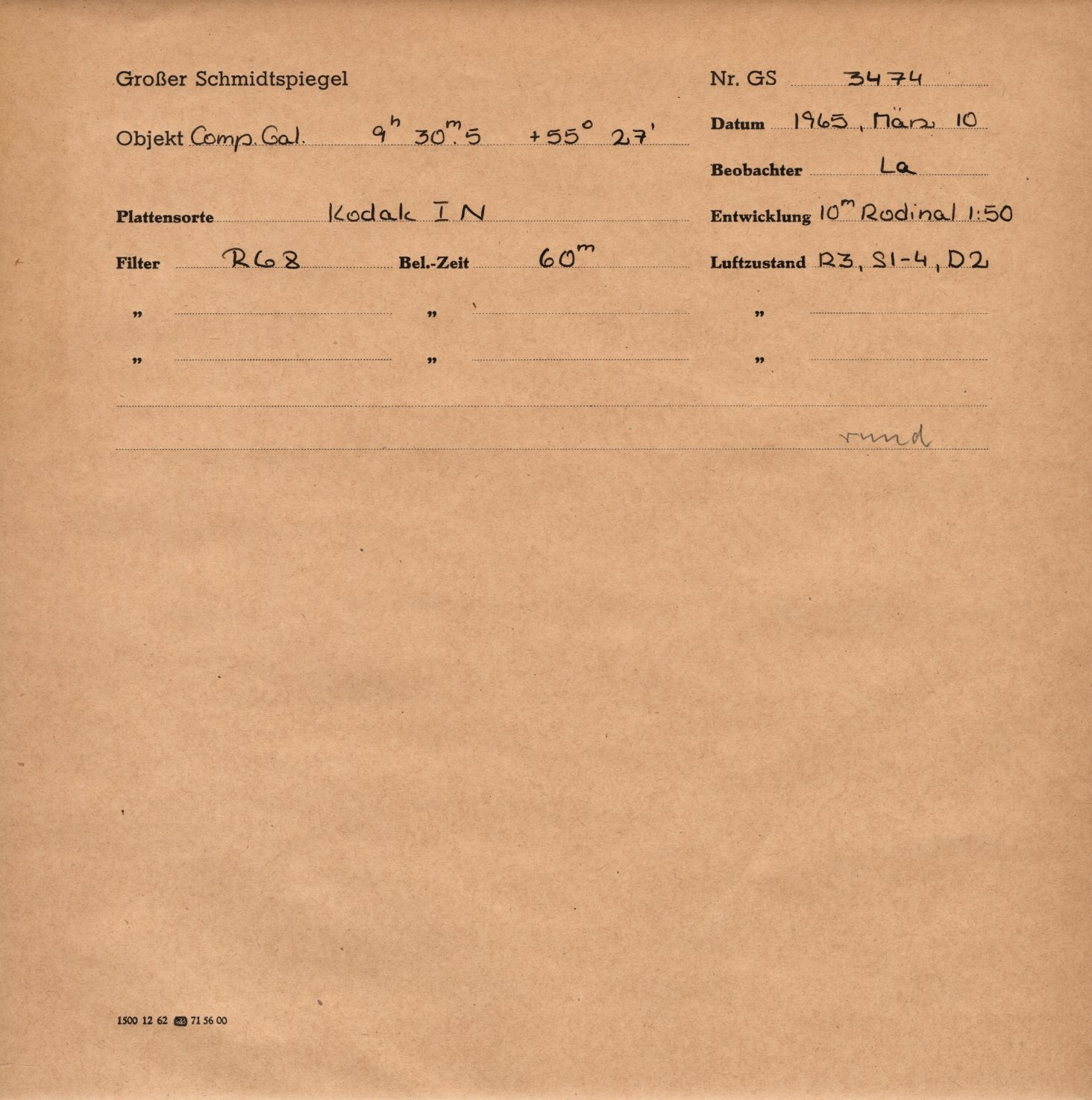 Plattenhuelle GS03474