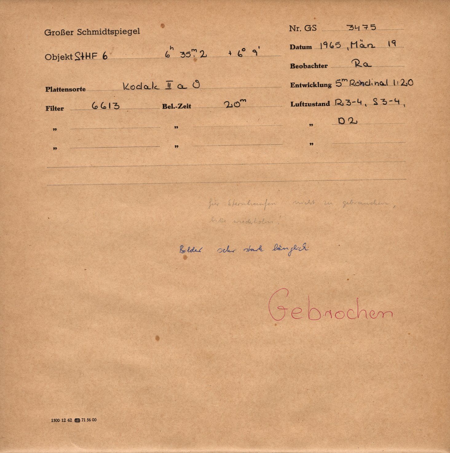 Plattenhuelle GS03475