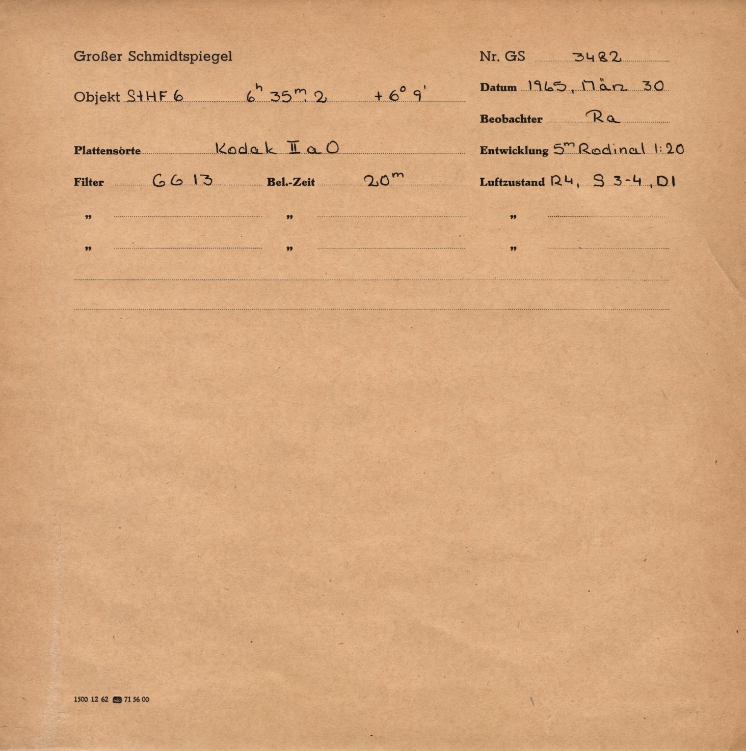 Plattenhuelle GS03482