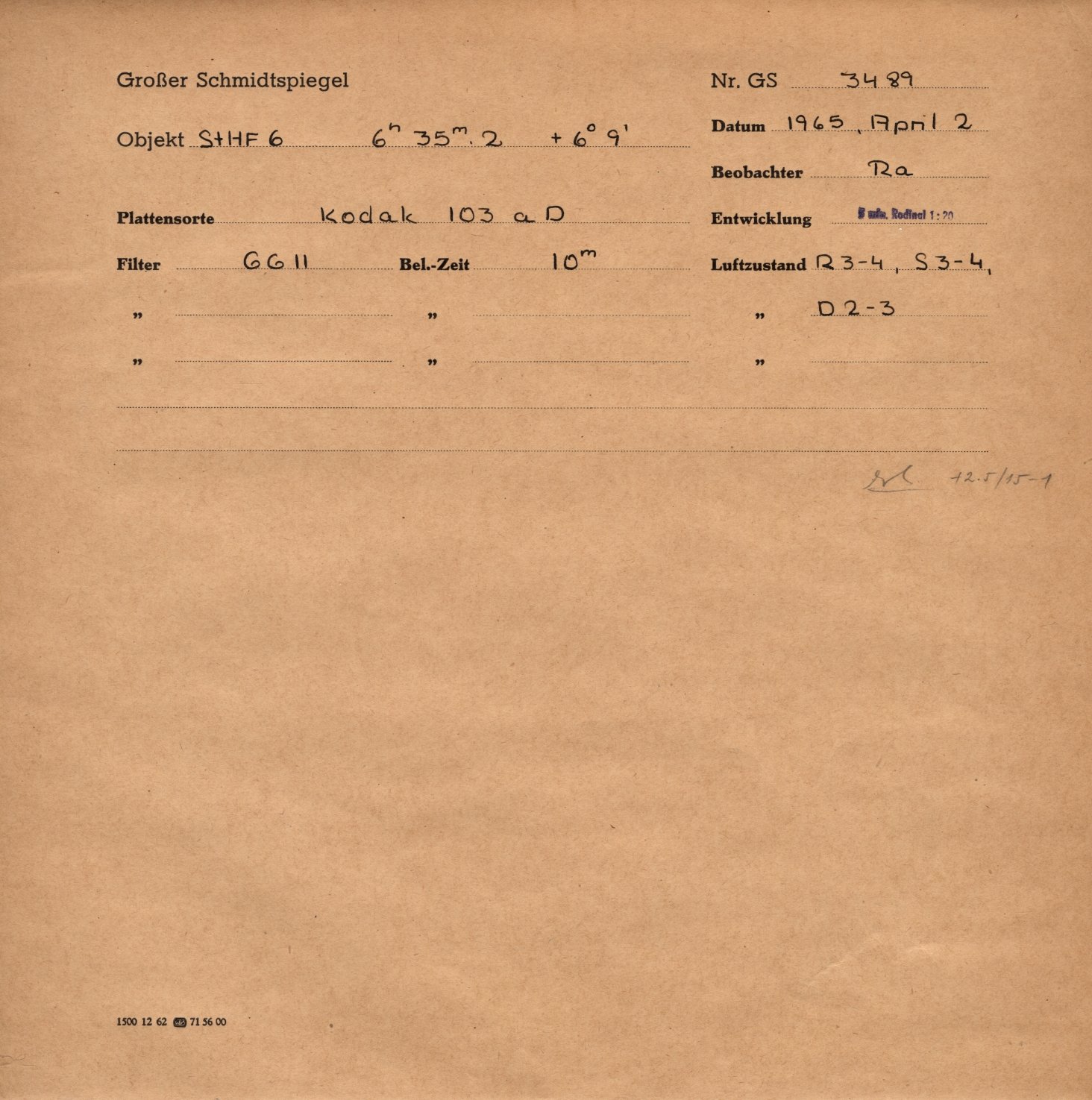 Plattenhuelle GS03489