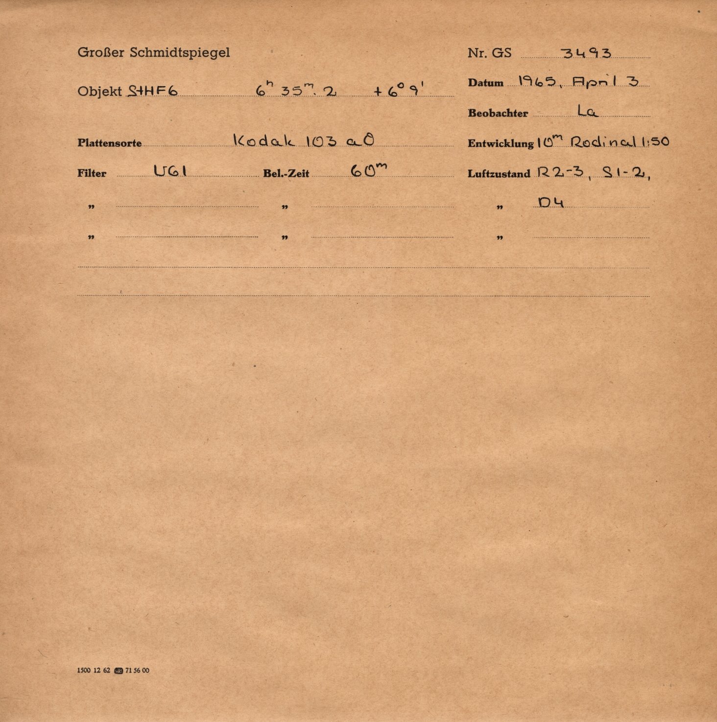 Plattenhuelle GS03493