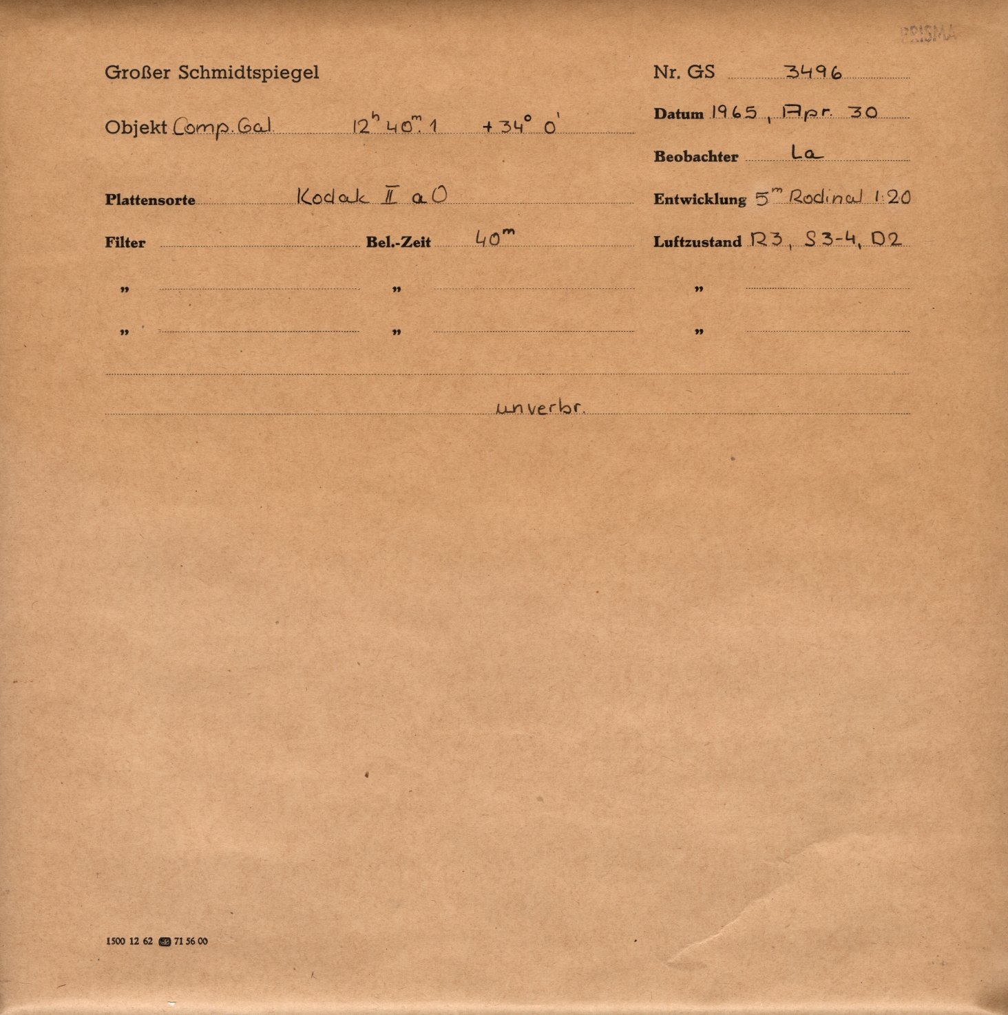 Plattenhuelle GS03496