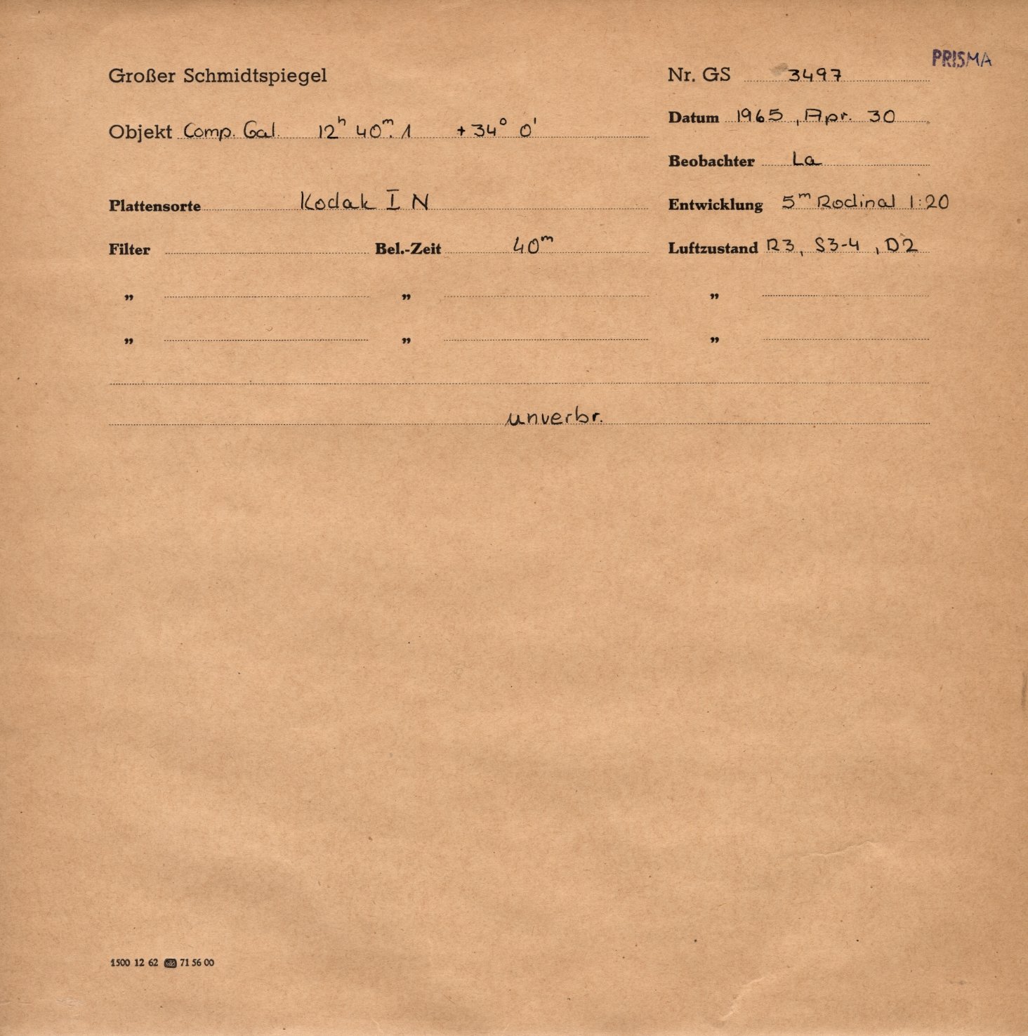 Plattenhuelle GS03497