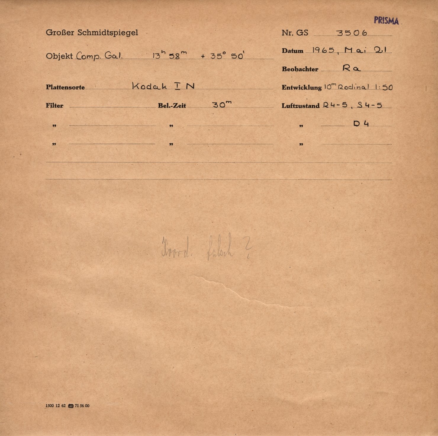 Plattenhuelle GS03506