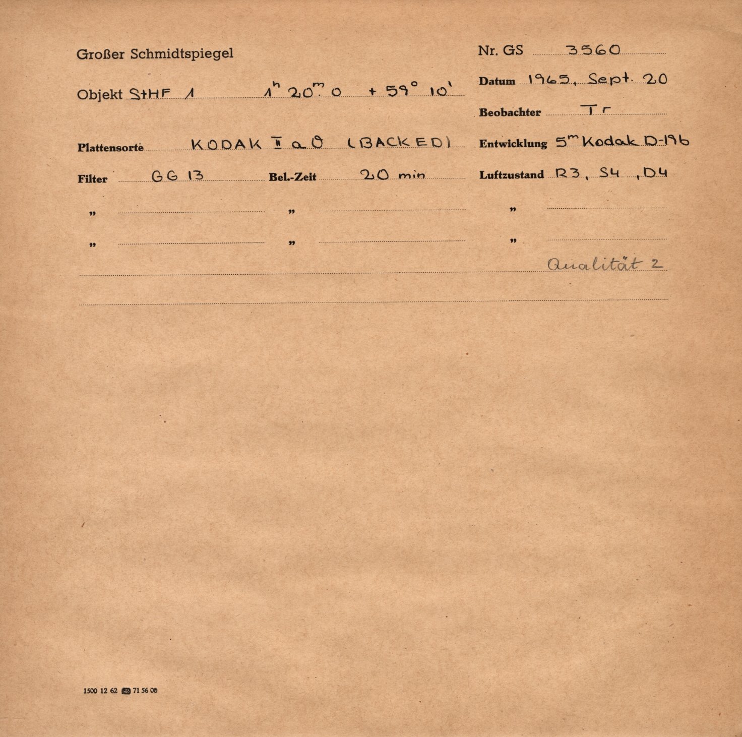 Plattenhuelle GS03560