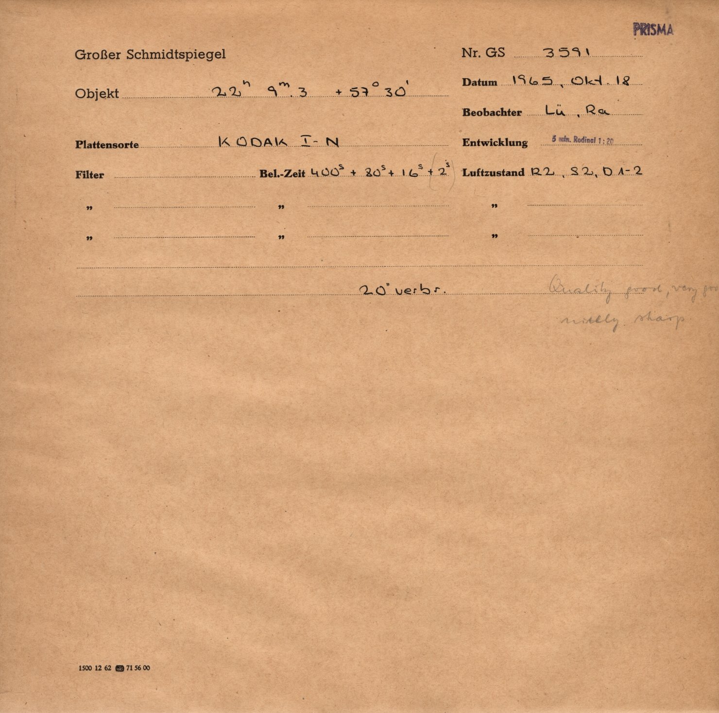 Plattenhuelle GS03591