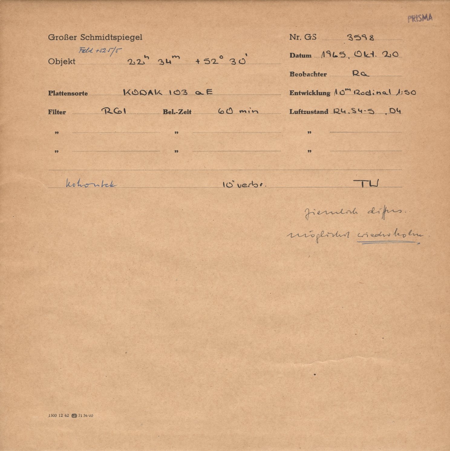 Plattenhuelle GS03598