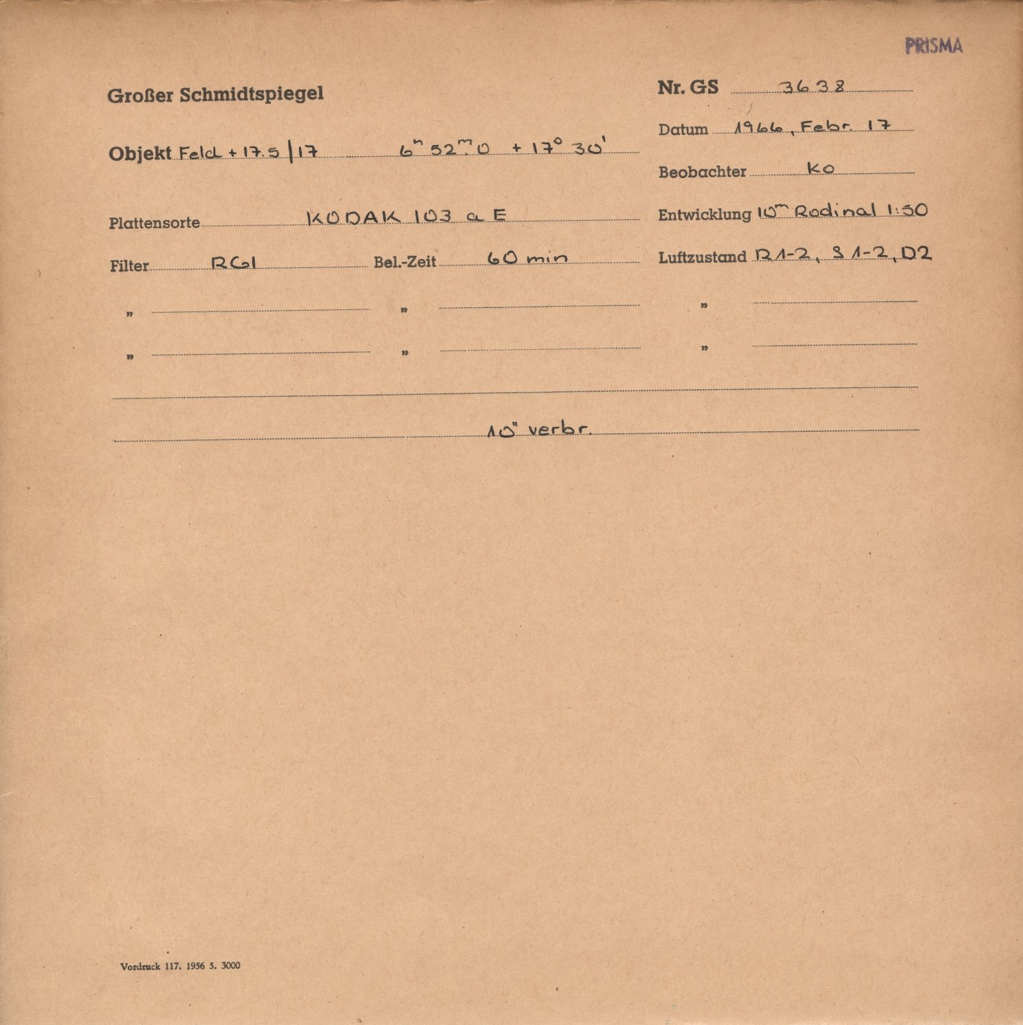 Plattenhuelle GS03638