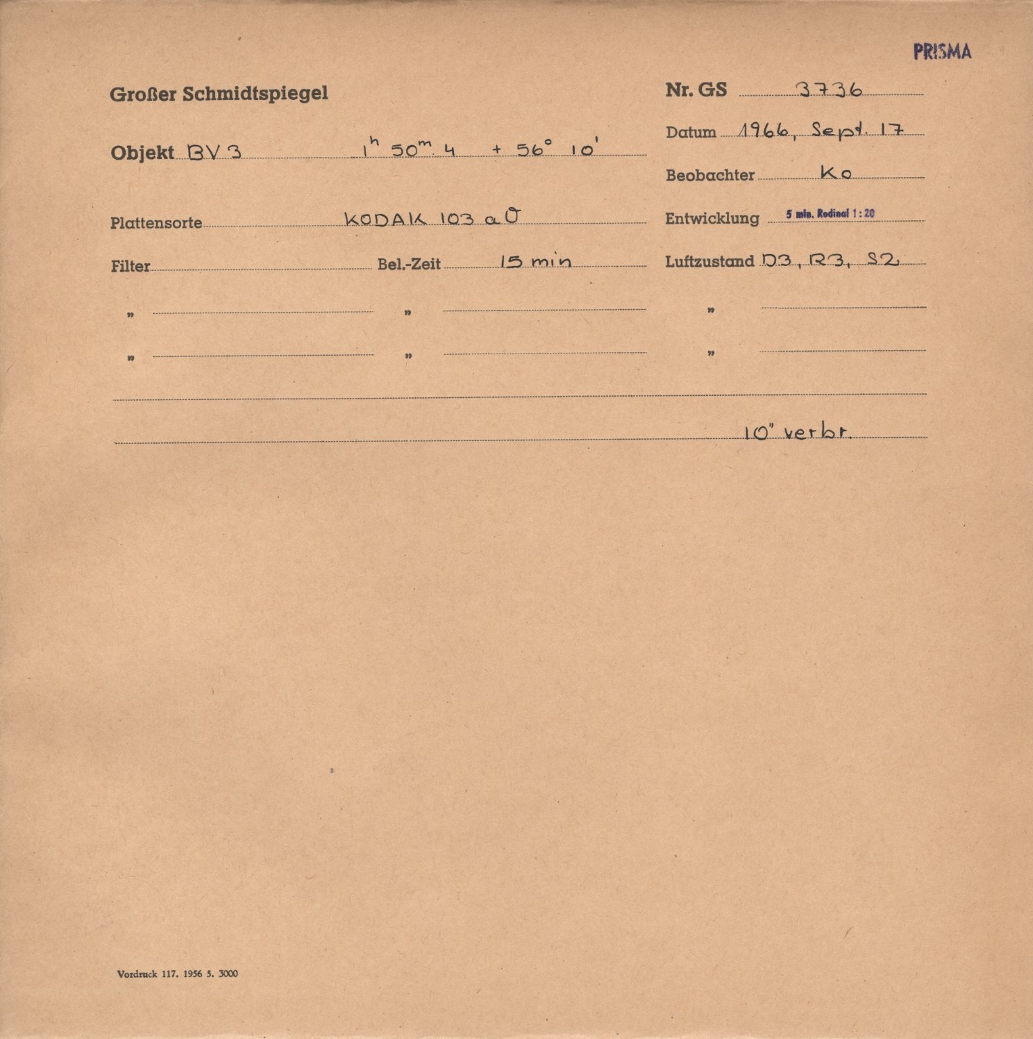 Plattenhuelle GS03736