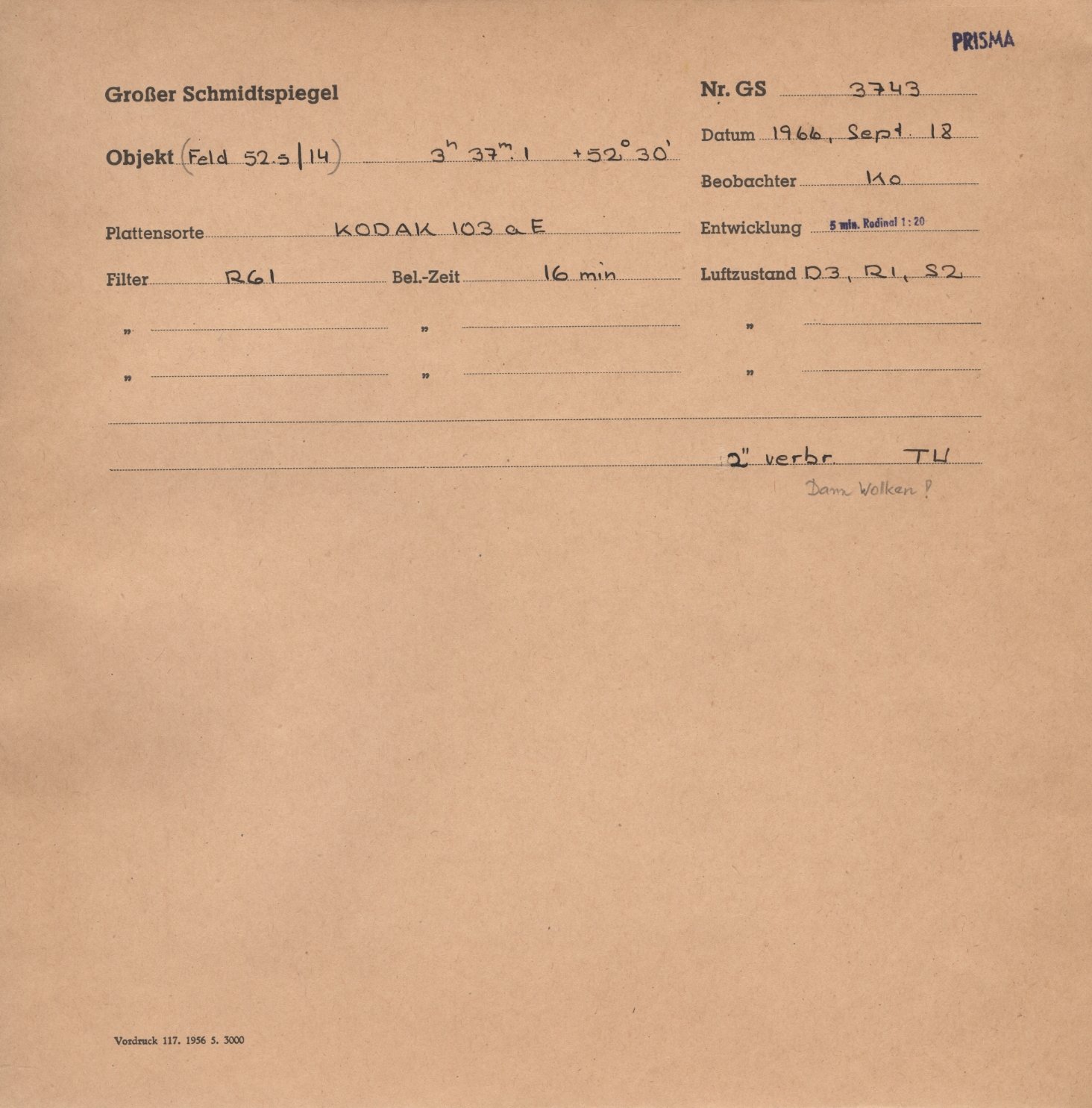 Plattenhuelle GS03743