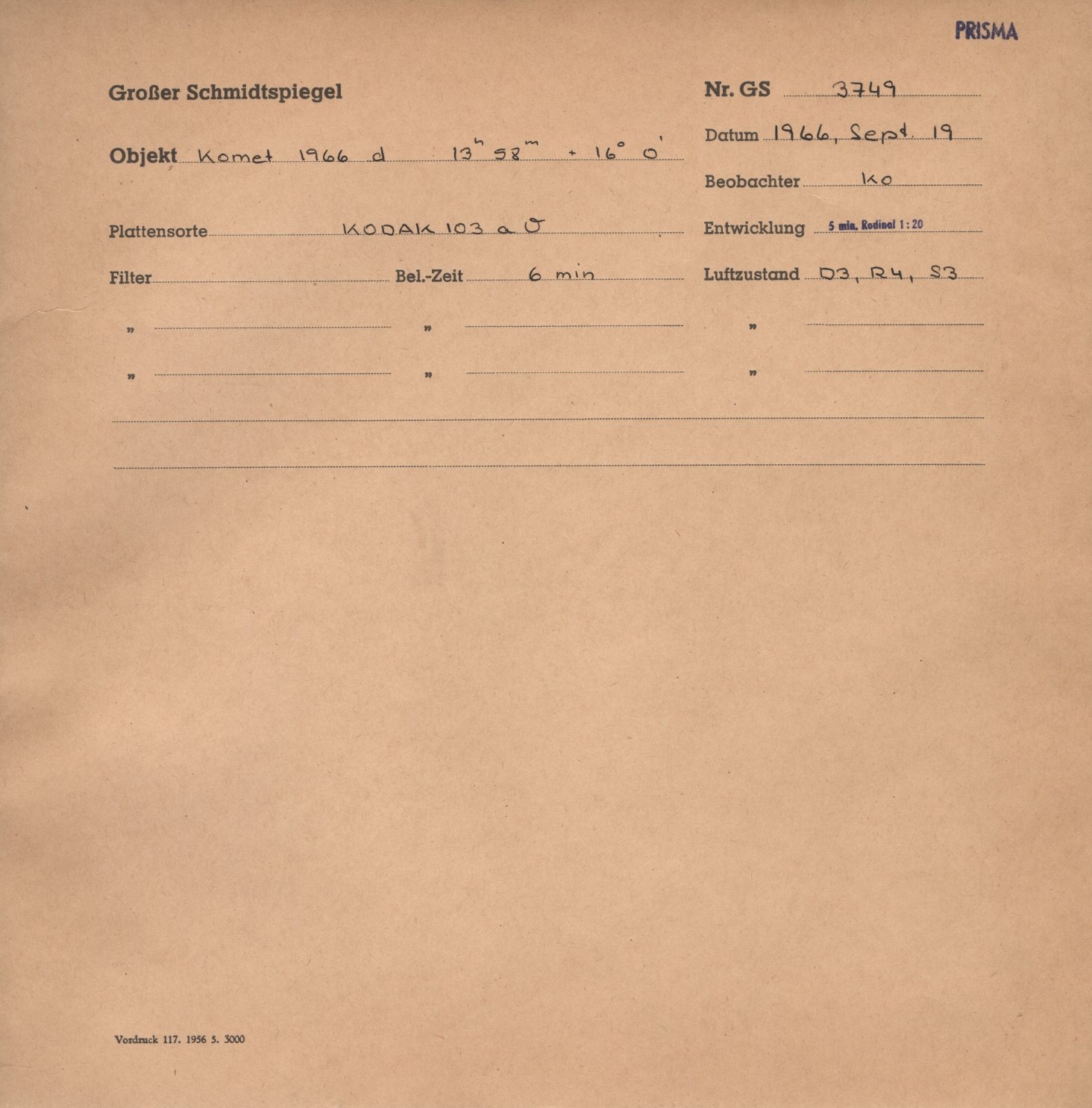 Plattenhuelle GS03749