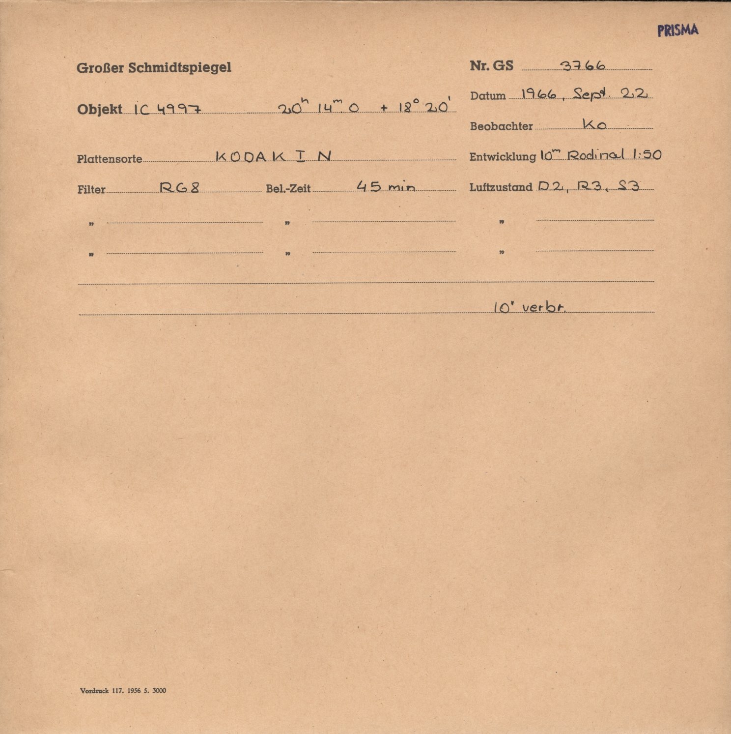 Plattenhuelle GS03766