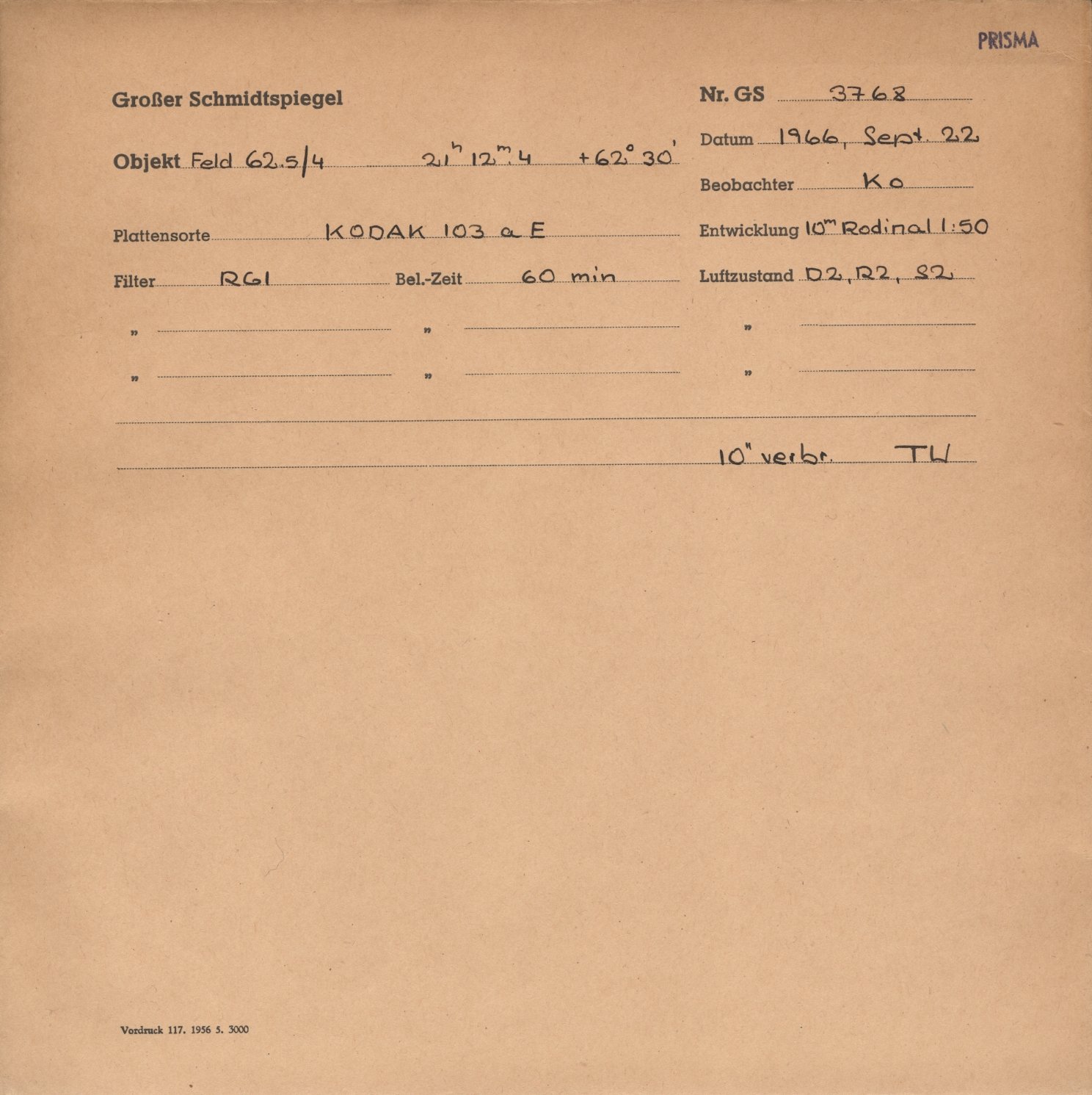Plattenhuelle GS03768