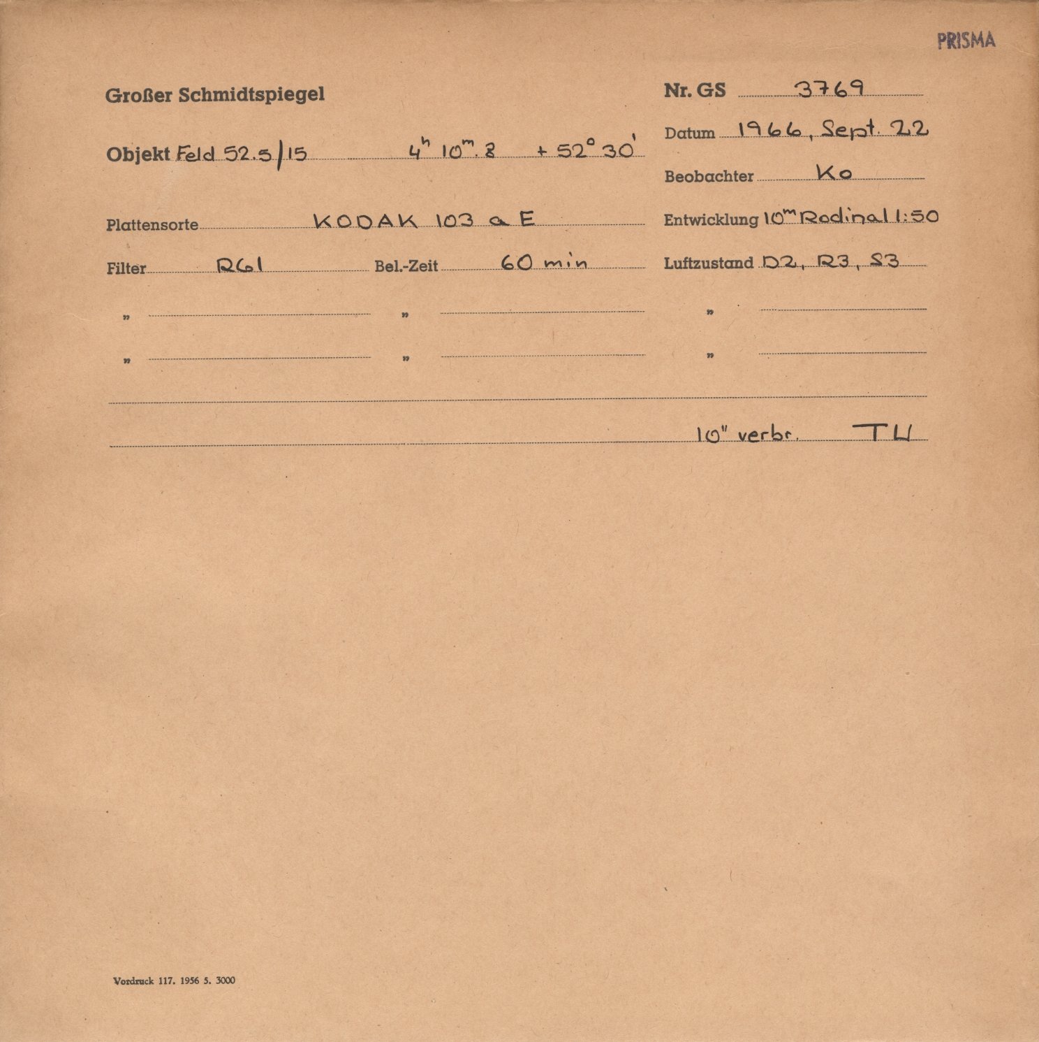 Plattenhuelle GS03769