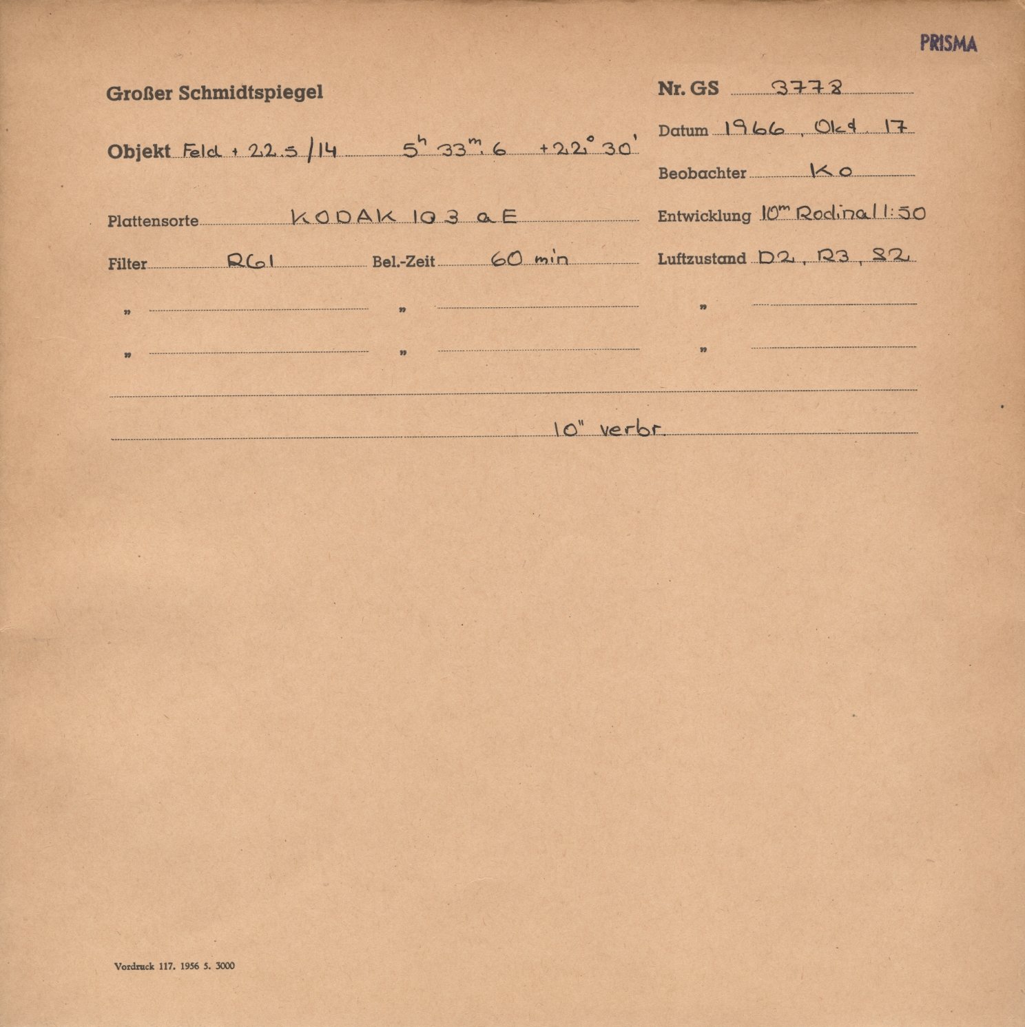 Plattenhuelle GS03778