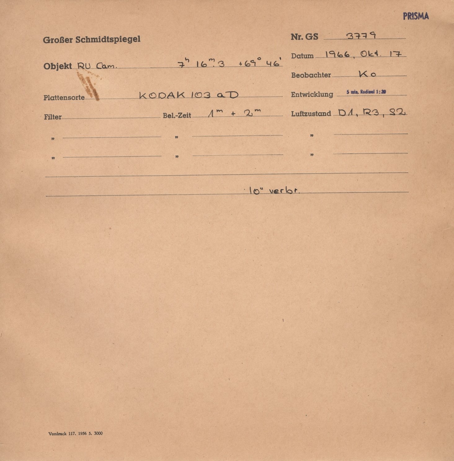 Plattenhuelle GS03779